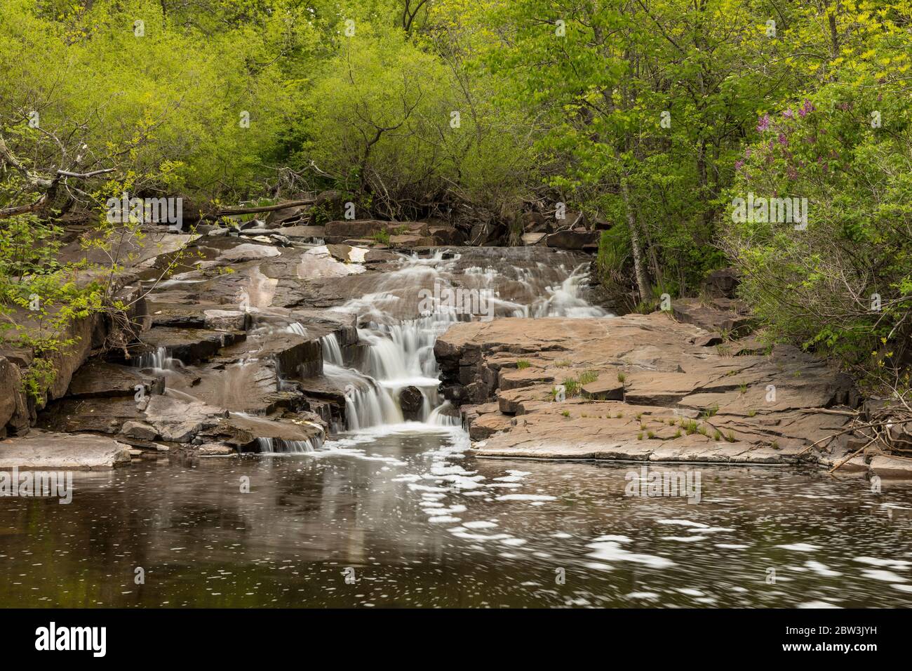 Miller Creek Waterfall Stock Photo Alamy