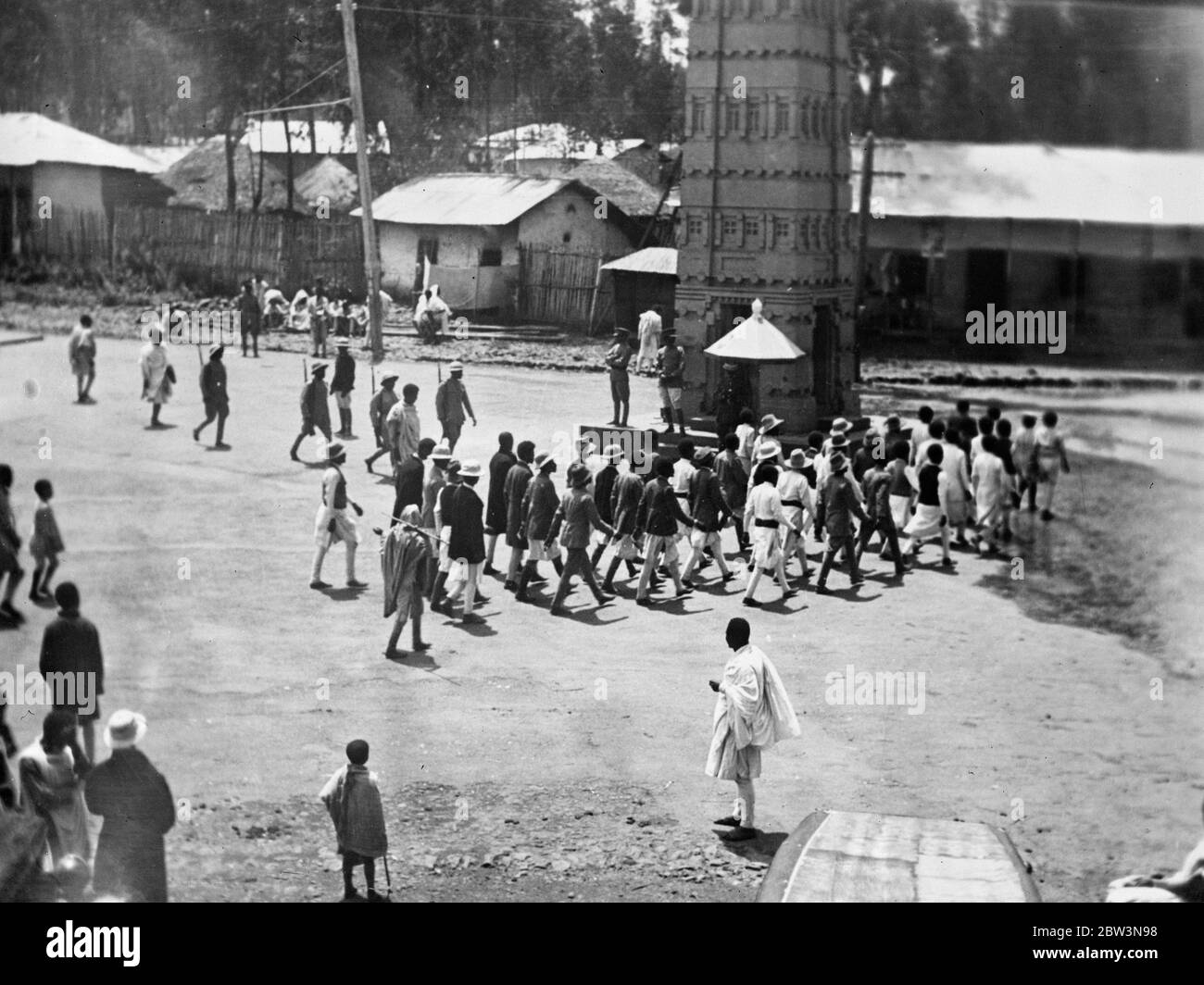 Foreign recruits pour into Abyssinia . Coloured recruits to the ...