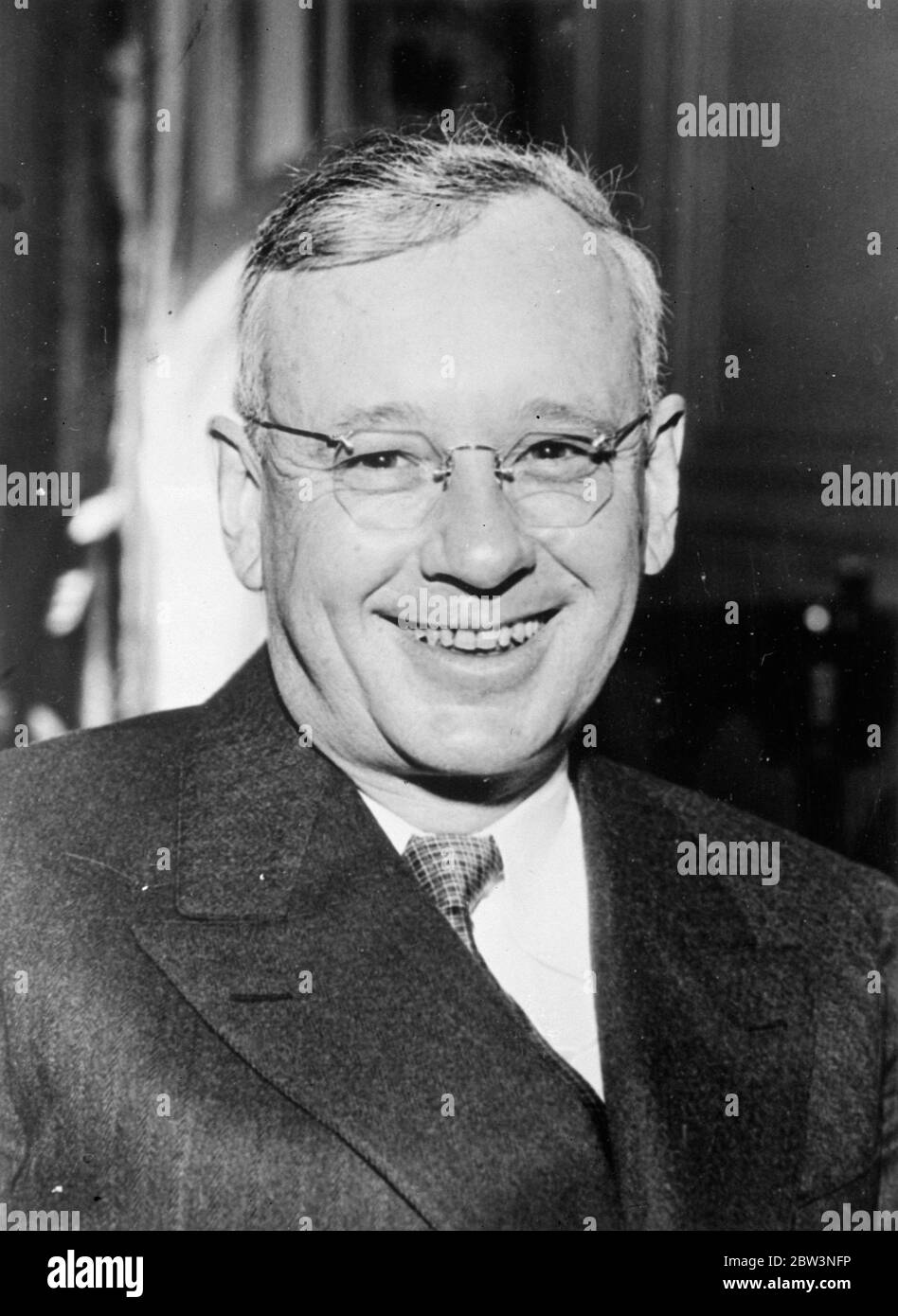 Gov Alf Landon of Kansas U S . 5 March 1936 Stock Photo