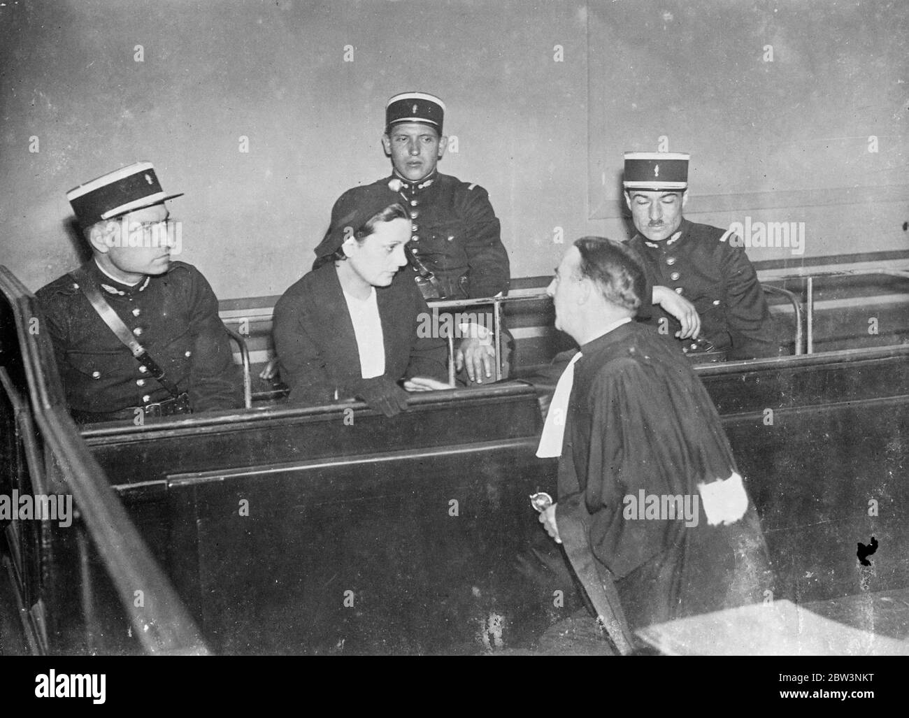 Woman on trial for killing lover , former cycling champion . The trial has opened at Versailles Assizes , France , of Camille Tharault . She is accused of the murder of Henri Palissier , former champion cyclist , who was killed during a dinner party at his own house . Mme Tharault was living with Pelissier as his mistress at the village of Fourcherelles , near versailles . They entertained to dinner the women ' s sister , Pelissier ' s legitimate daughter aged 17 , and a friend . the champion ' s brother Francis was also present . After a heated quarrel between Pelissier and his mistress ' s , Stock Photo