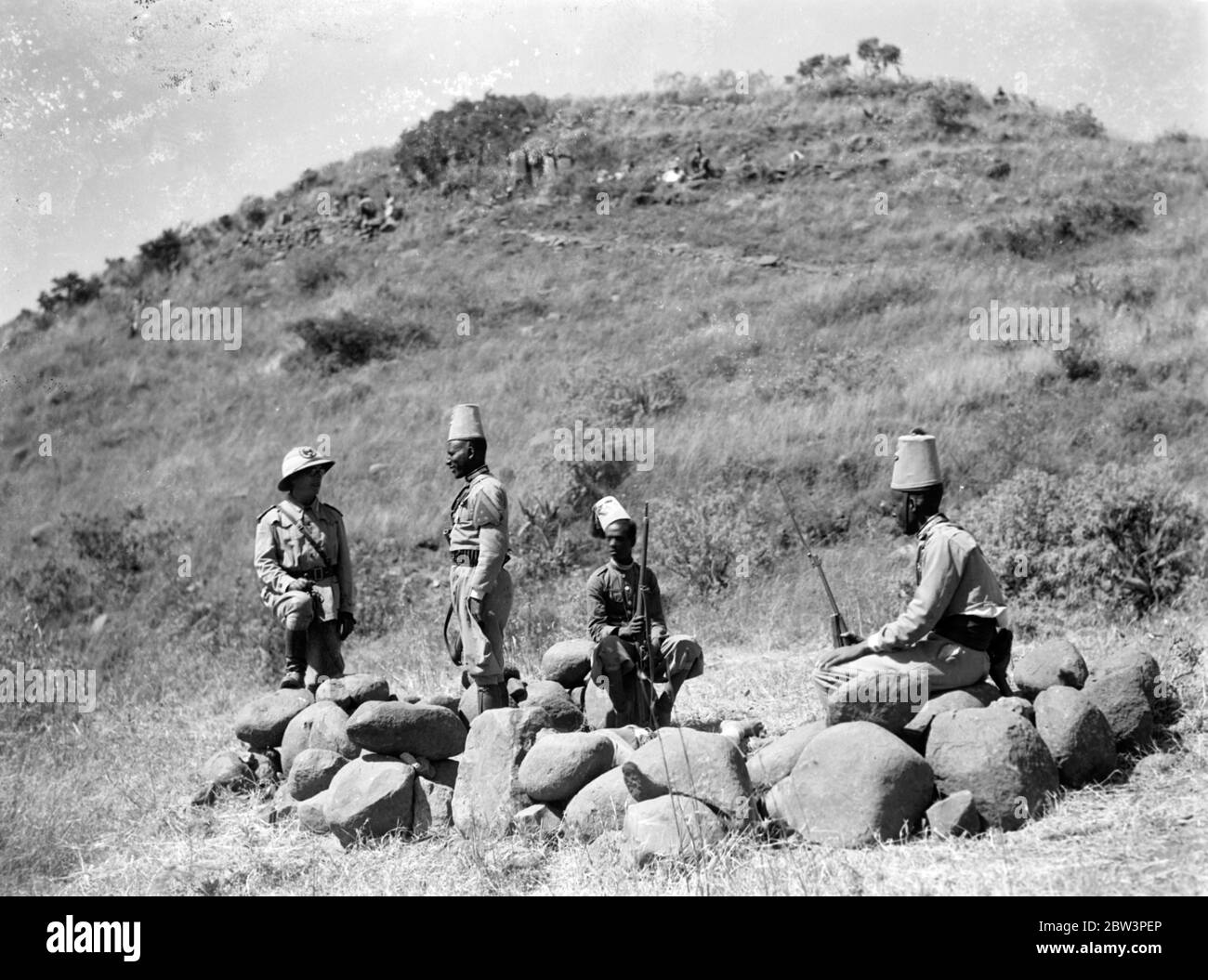 Pictures of the Abyssinian campaign by Ray Rousseau , Planet News staff photographer from Paris bureau. 27 November 1935 Stock Photo