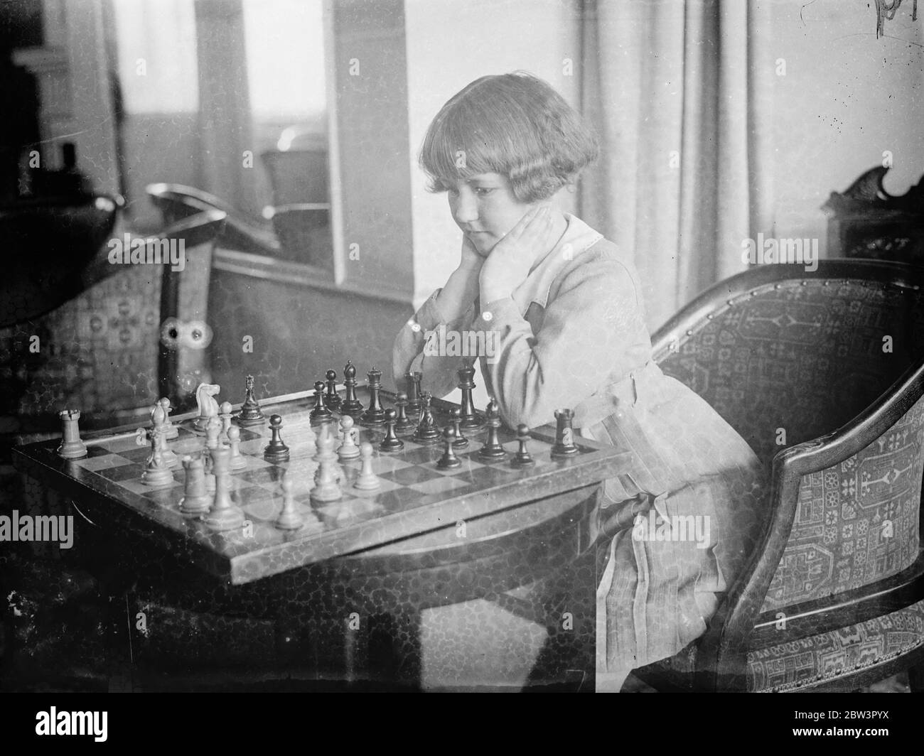 Ten year old girl youngest competitor . Chess champions from every part of  the world are competing in the second annual Chess Congress which has  opened at the Grand Hotel , Margate .