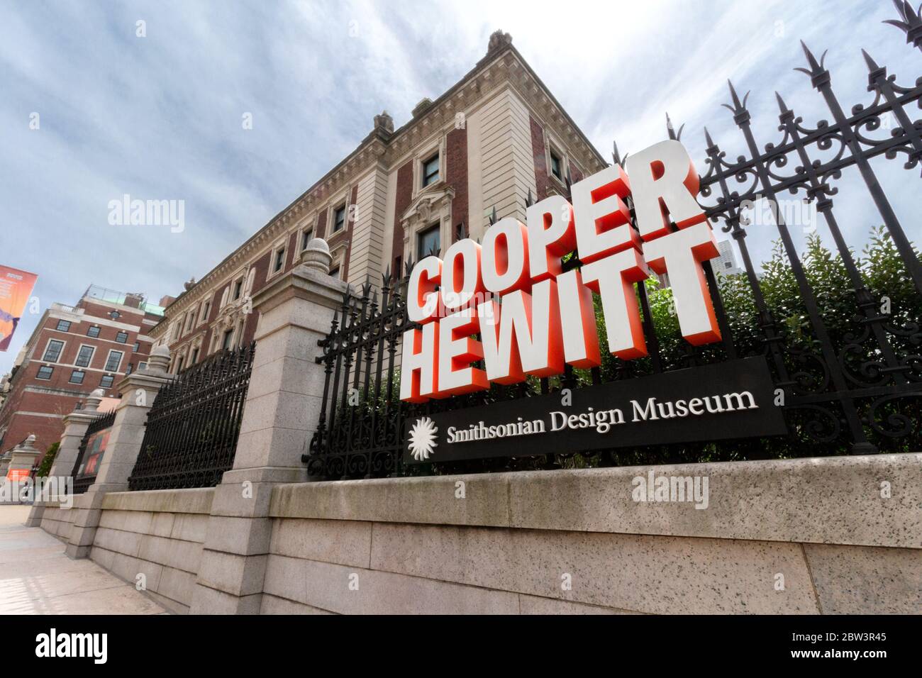 the Cooper Hewitt Smithsonian Design Museum. Founded in 1896, it is the only US museum of historical and contemporary design. Stock Photo