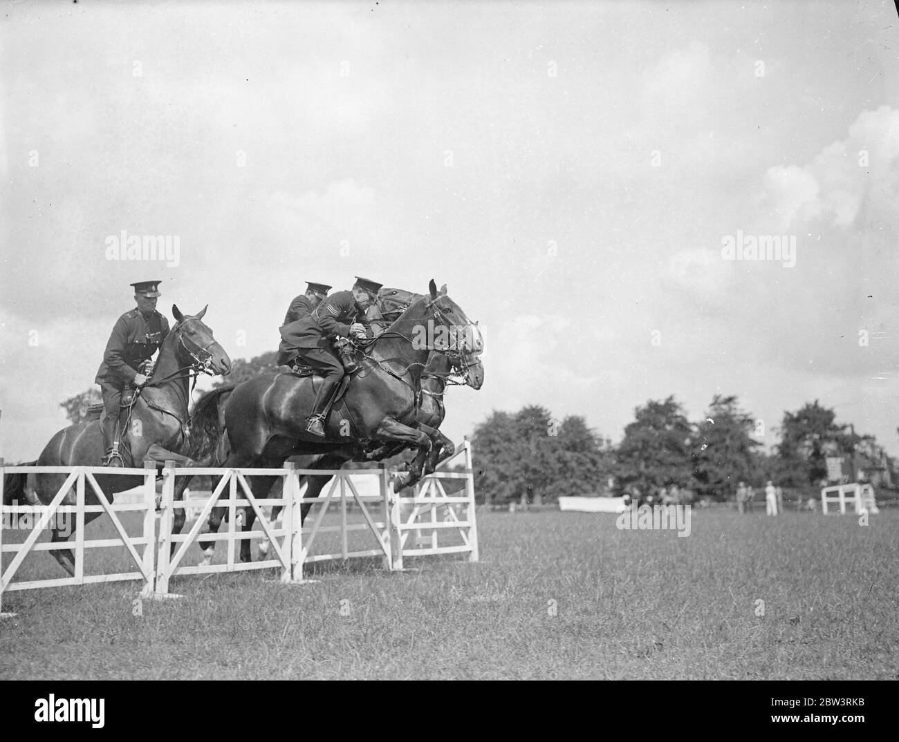 Police riders compete at Imber Court horse show . The Metropolitan ...