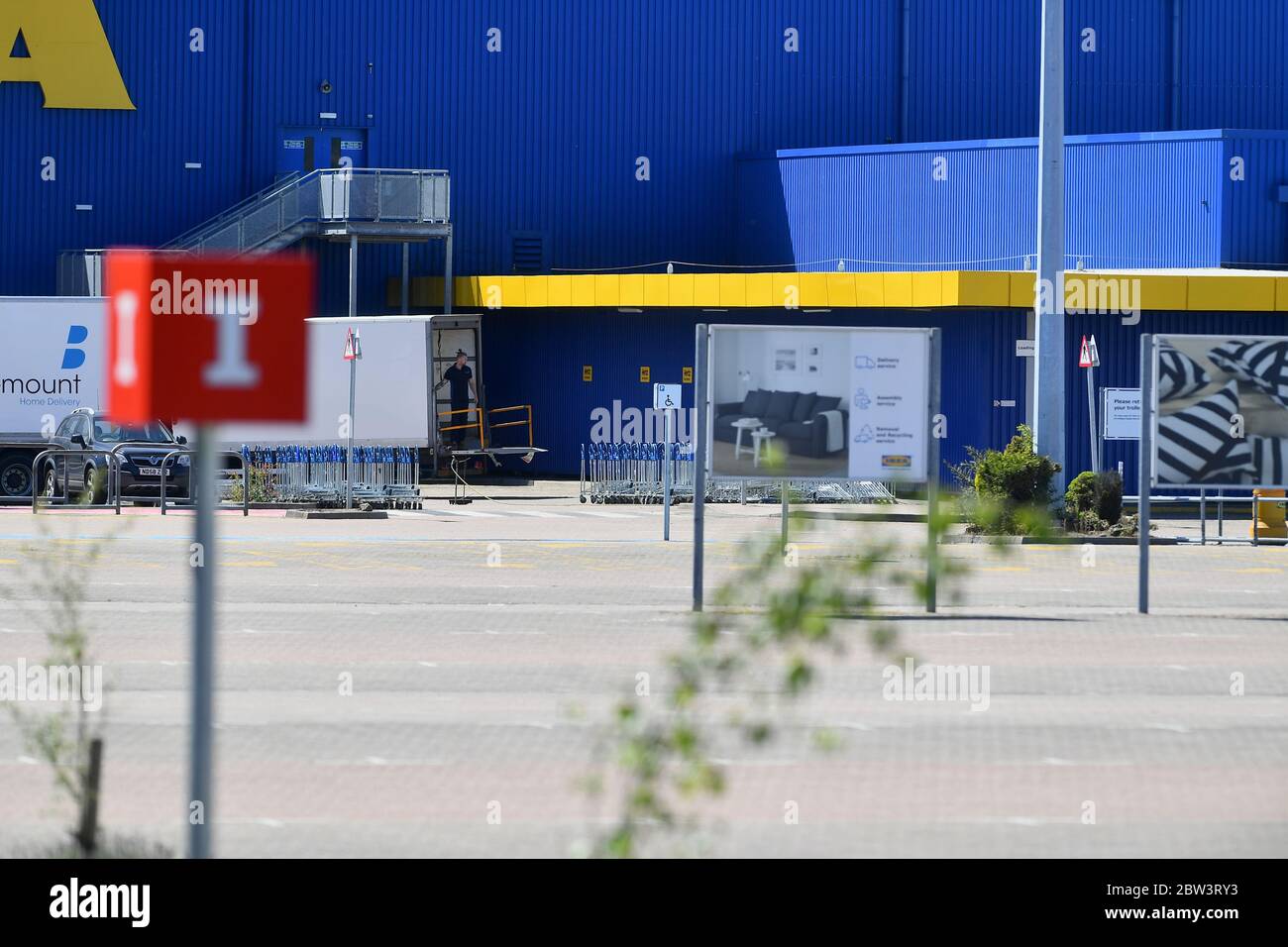 Ikea gateshead pictured getting prepared with social distancing signs for  hi-res stock photography and images - Alamy