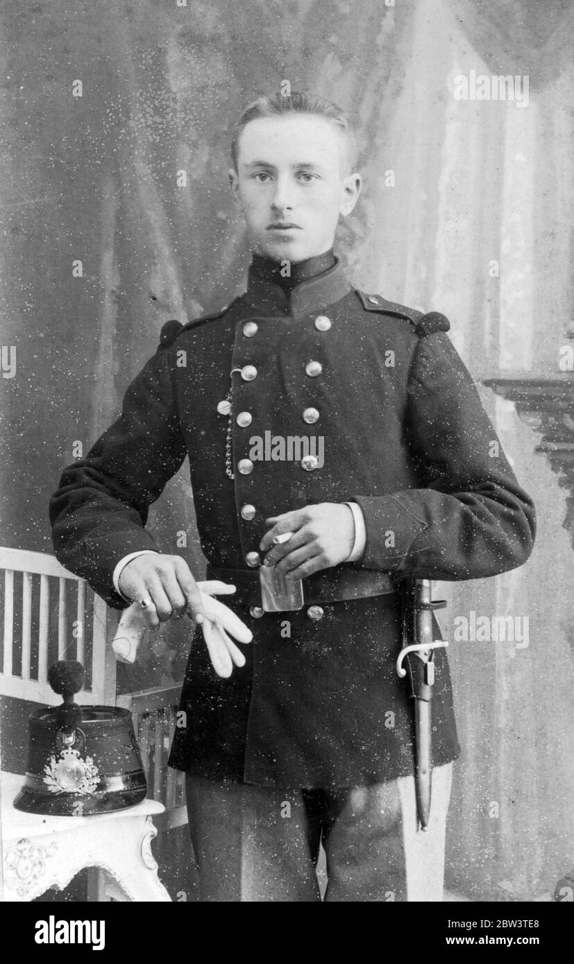 WW1 Belgian soldier dress uniform Stock Photo