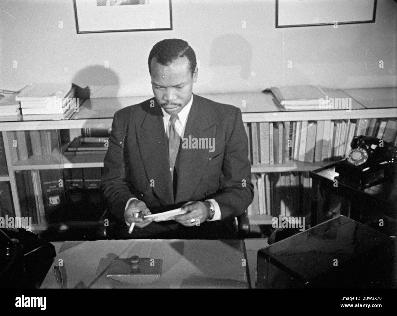 Seretse Khama a statesman from Botswana . Stock Photo