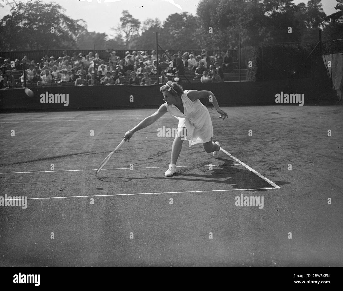 British Junior tennis championships at Wimbledon ?? . 11 September 1936 Stock Photo