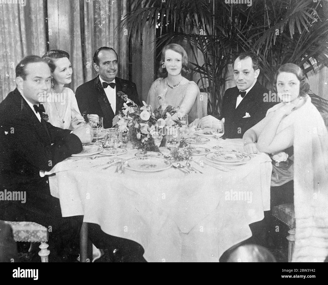 Douglas Fairbanks and wife among celebrities at Santa Anita Ball . Douglas Fairbanks and his wife , formerly Lady Ashley , were among the celebrities of society , the screen and turf who attended the second annual Santa Anita Ball held at the Ambassador Hotel in Los Angeles . Photo left to right , Alexander Hamilton , Elizabeth Allen , the British film actress Douglas Fairbanks , Mrs Fairbanks , Charles MacArthur and Mrs Hamilton at the Ball . 10 March 1937 Stock Photo