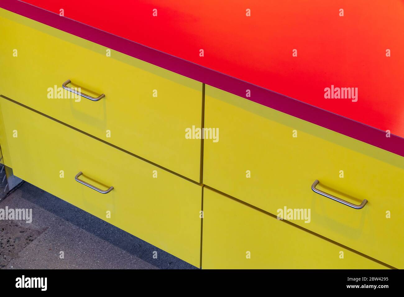 Colorful drawers Stock Photo