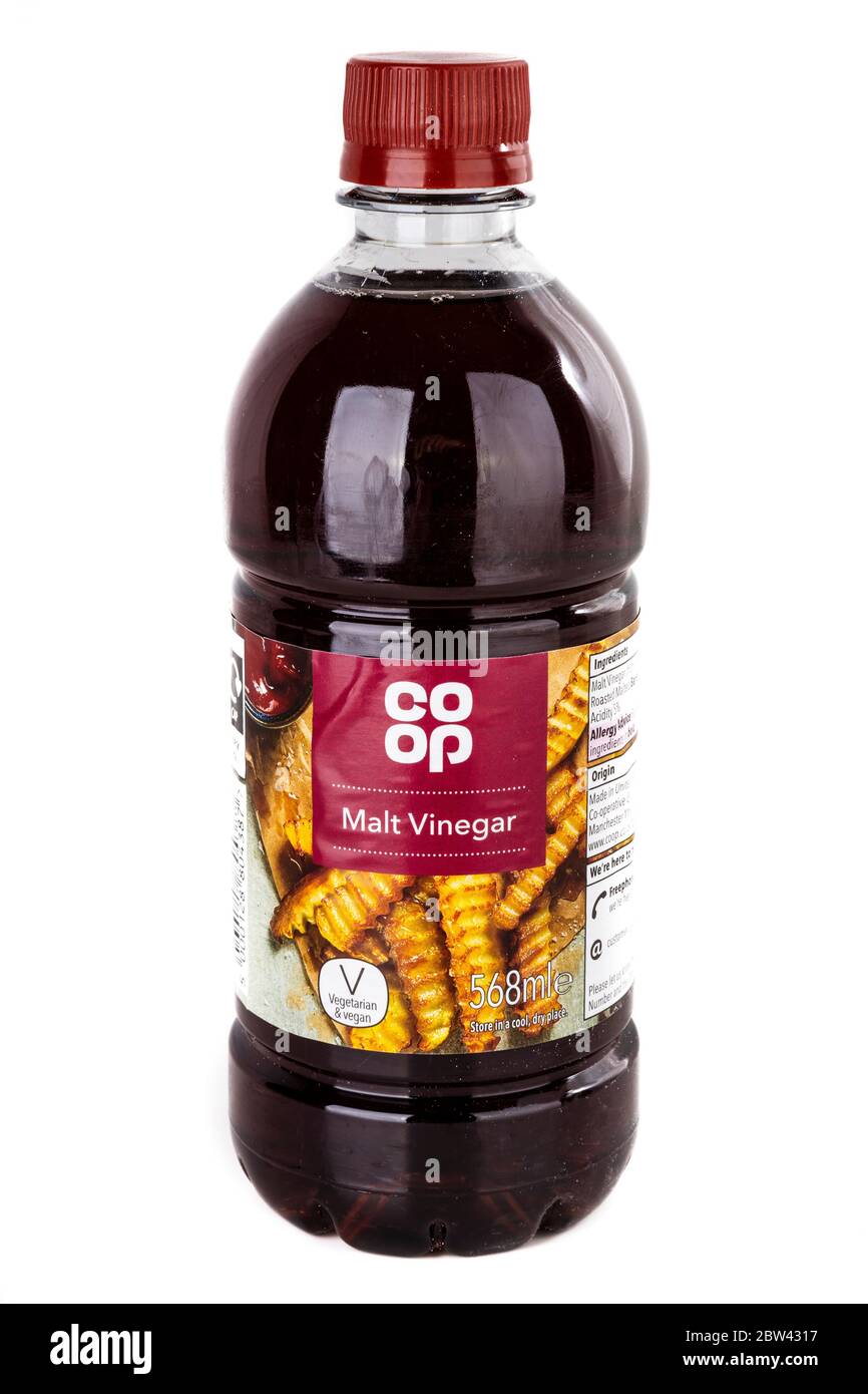 Malt Vinegar, Co op Malt Vinegar, Malt Vinegar bottle, bottle of Malt Vinegar, Vinegar, Vinegar