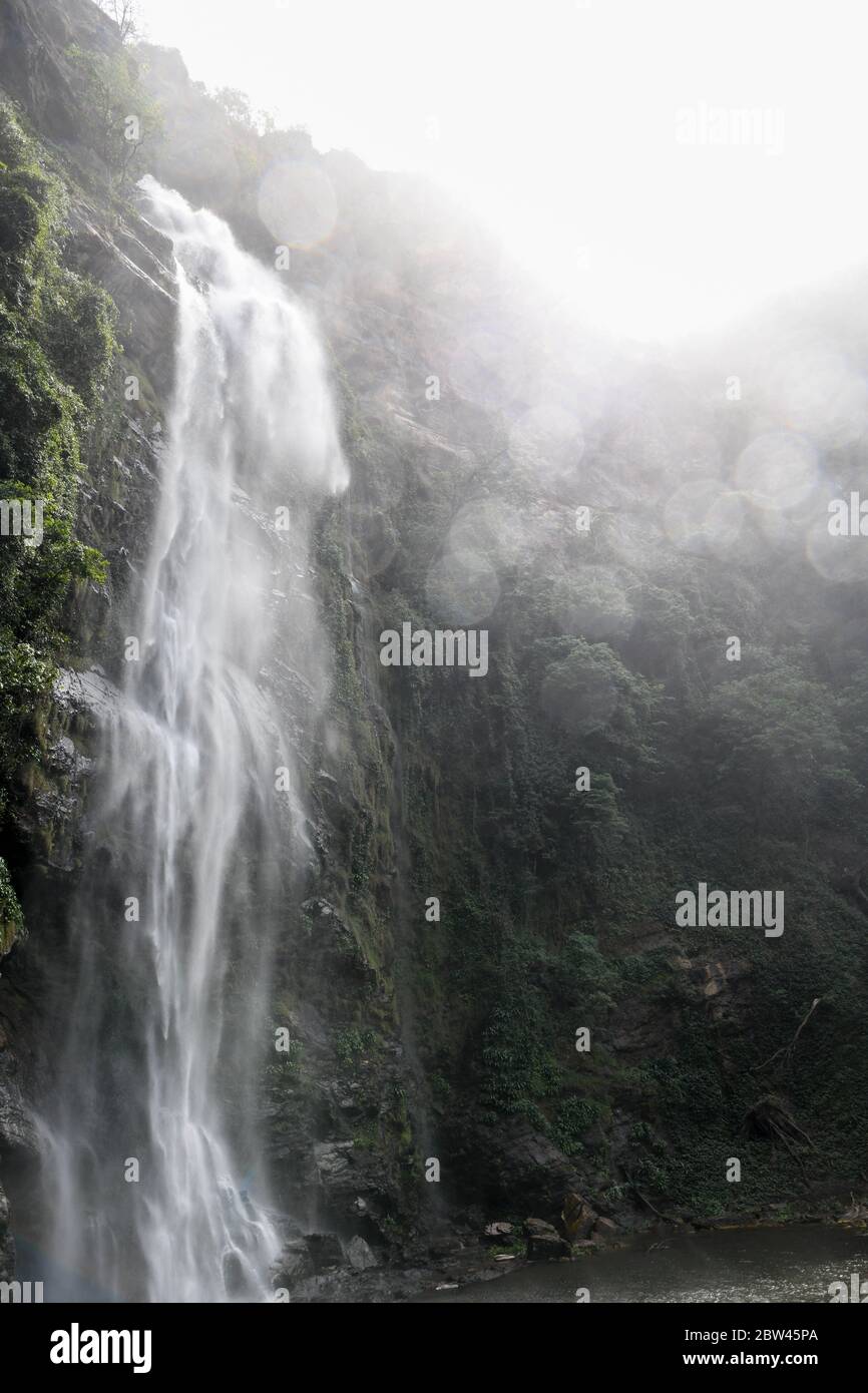 Africa, West Africa, Ghana, Wli Falls. Wli Waterfalls in the middle of the mountains in Ghana. Stock Photo