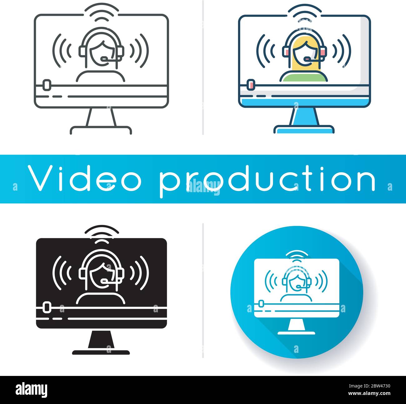 Web streaming icon Stock Vector Image & Art - Alamy