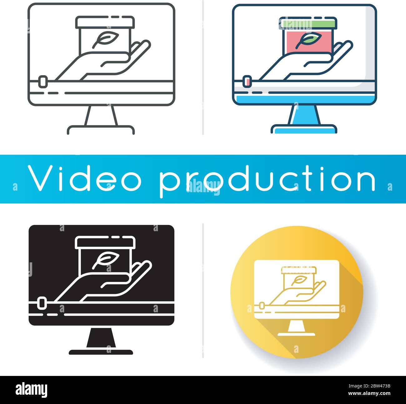Giveaway video icon Stock Vector