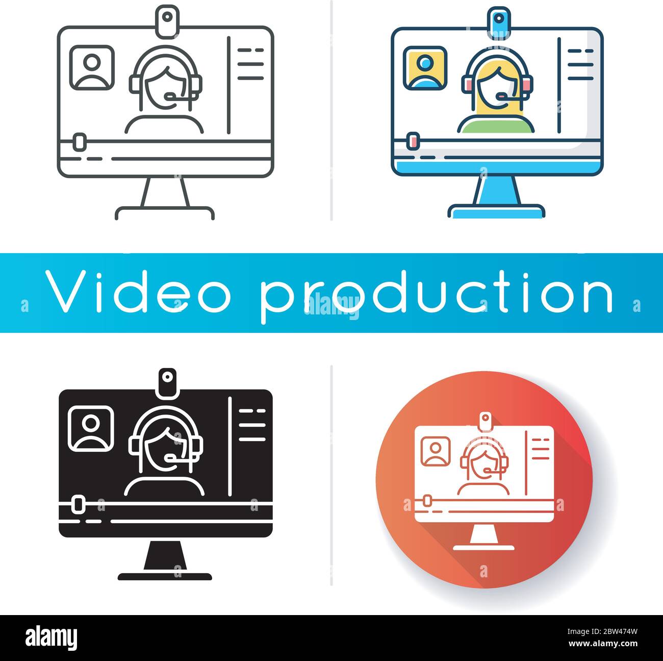 Webinar icon Stock Vector