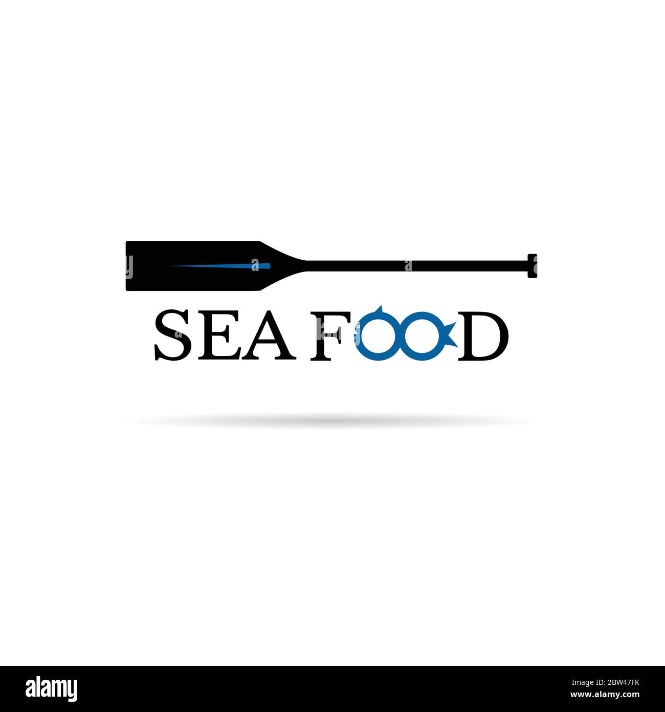 seafood icon blue illustration Stock Vector Image & Art - Alamy