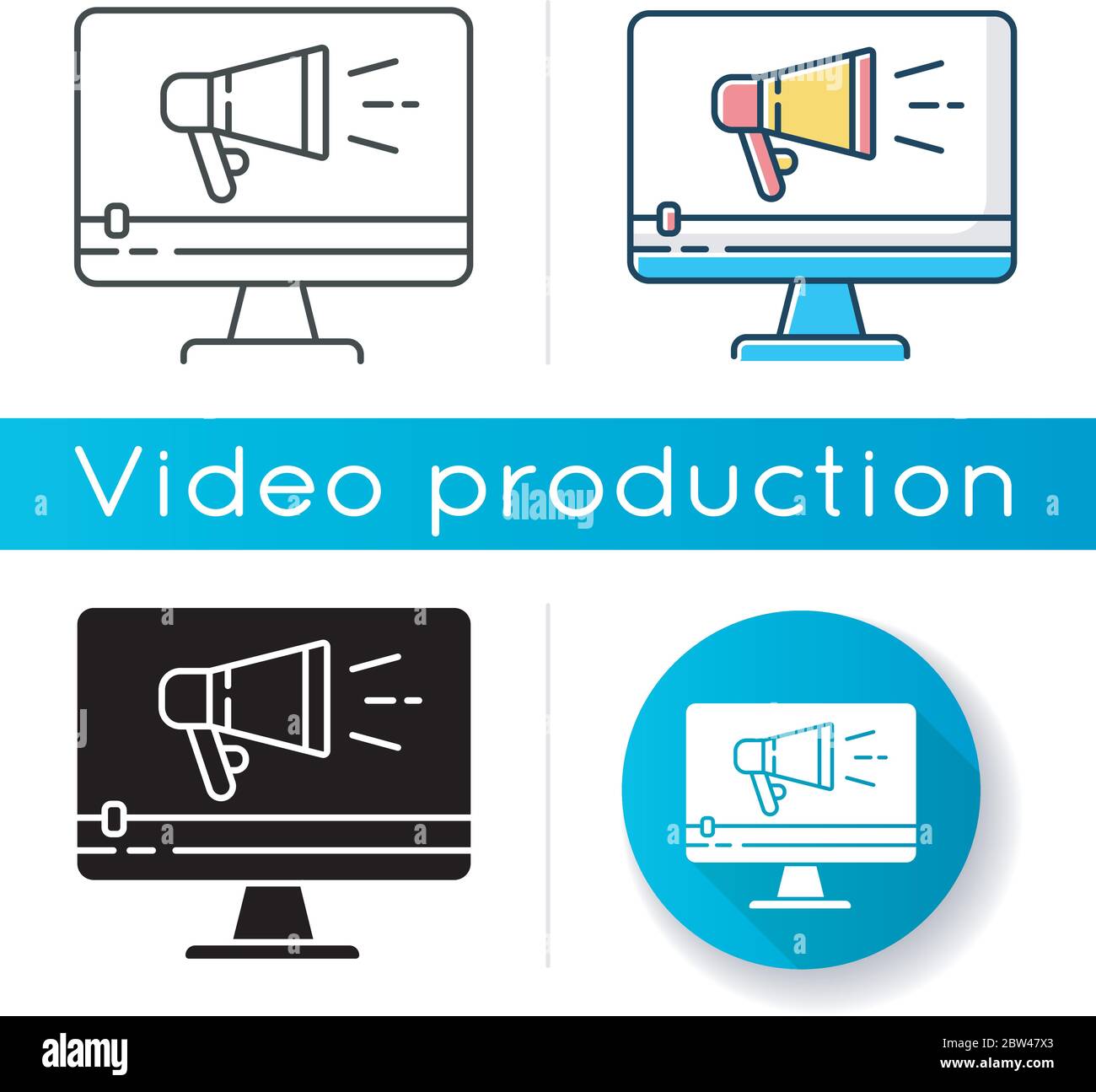 TV commercial icon Stock Vector Image & Art - Alamy