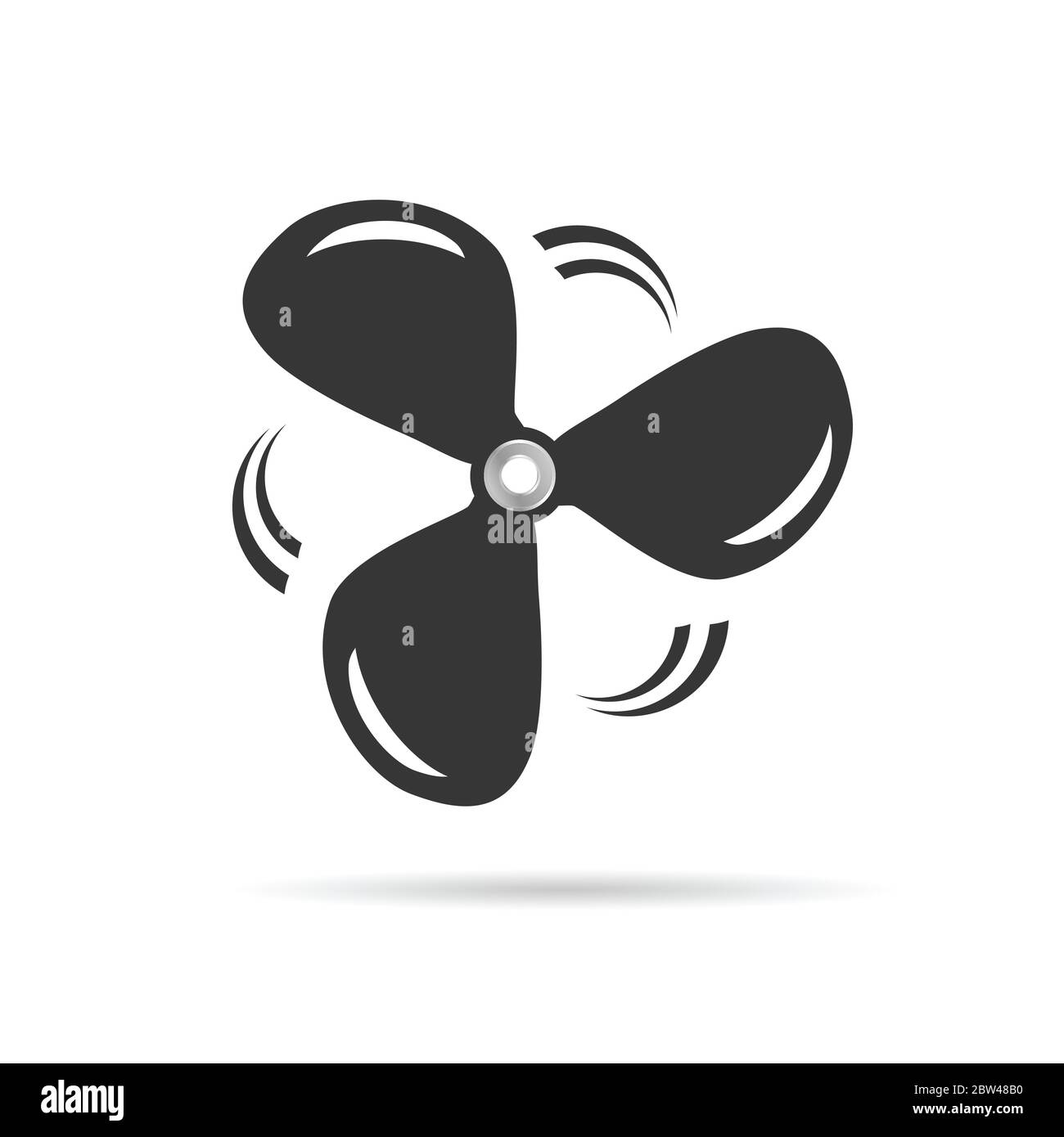 propeller icon rotation illustration vector on white Stock Vector