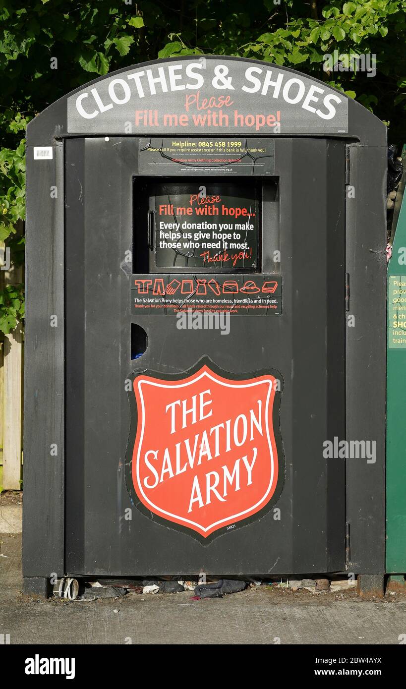 Salvation army clothing recycling hires stock photography and images