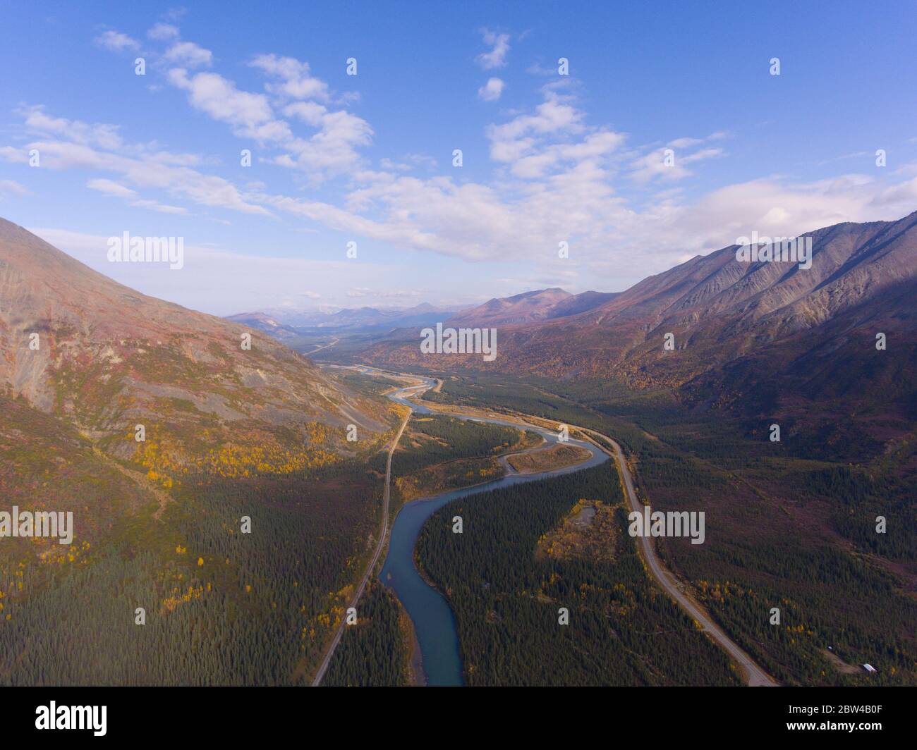 Denali National Park, Nenana River and Alaska Route 3 aka George Parks ...