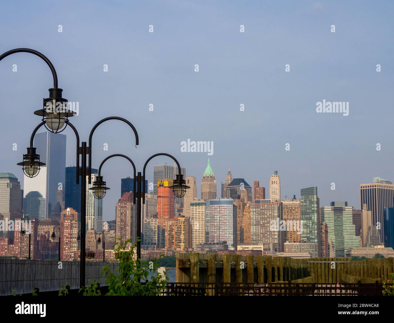 tight view of downtown Manhattan, New York USA Stock Photo