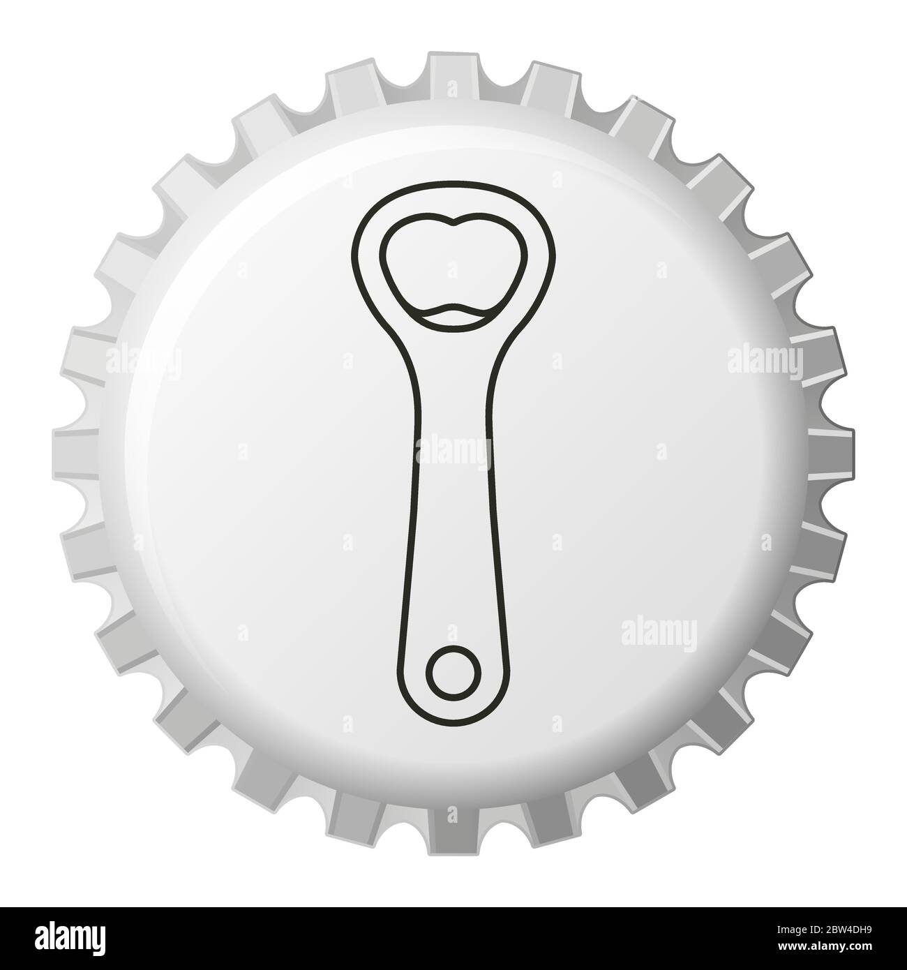 vector realistic crown cap Stock Vector
