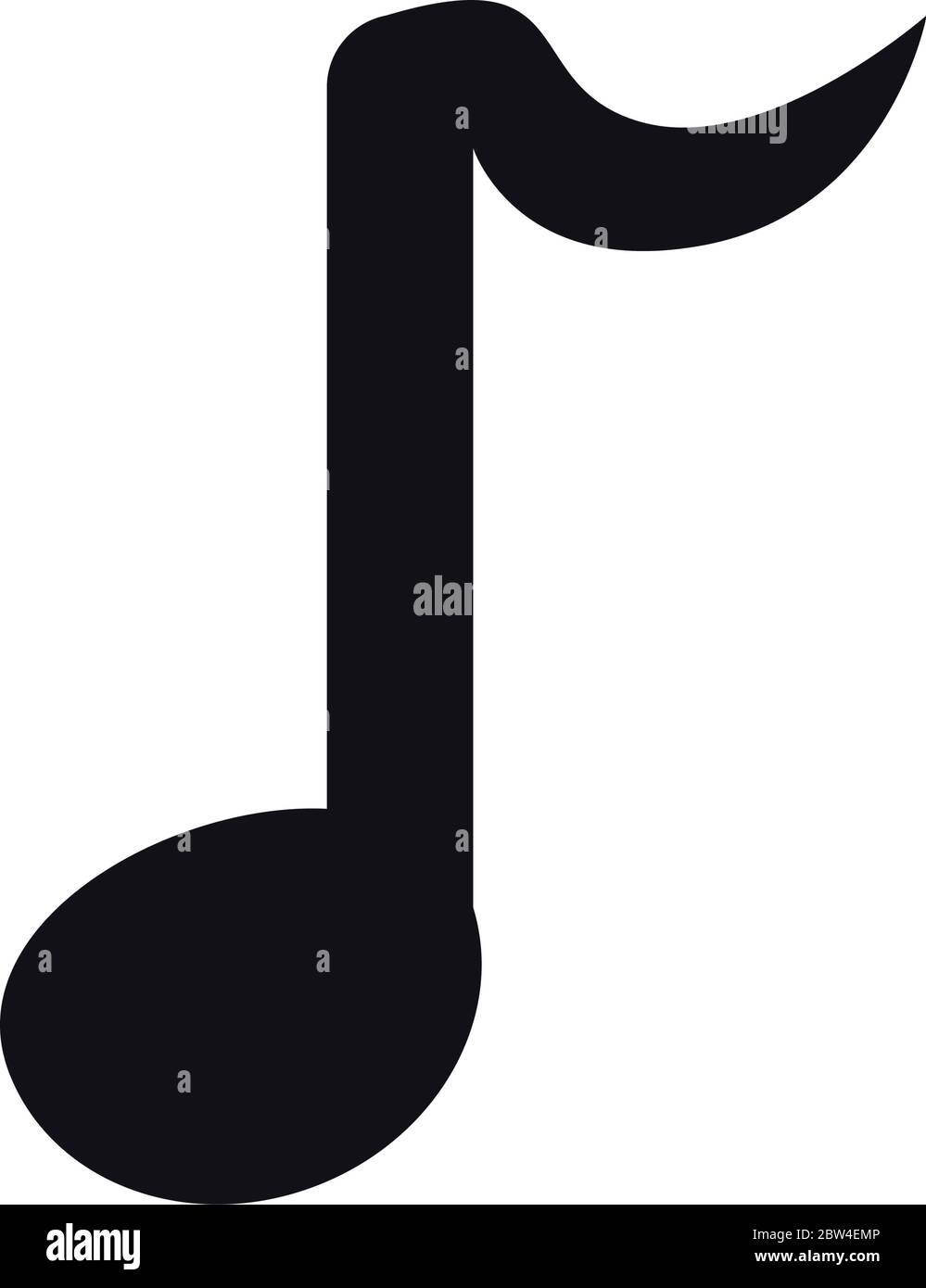 Note fill style icon design, Music sound melody song musical art and ...