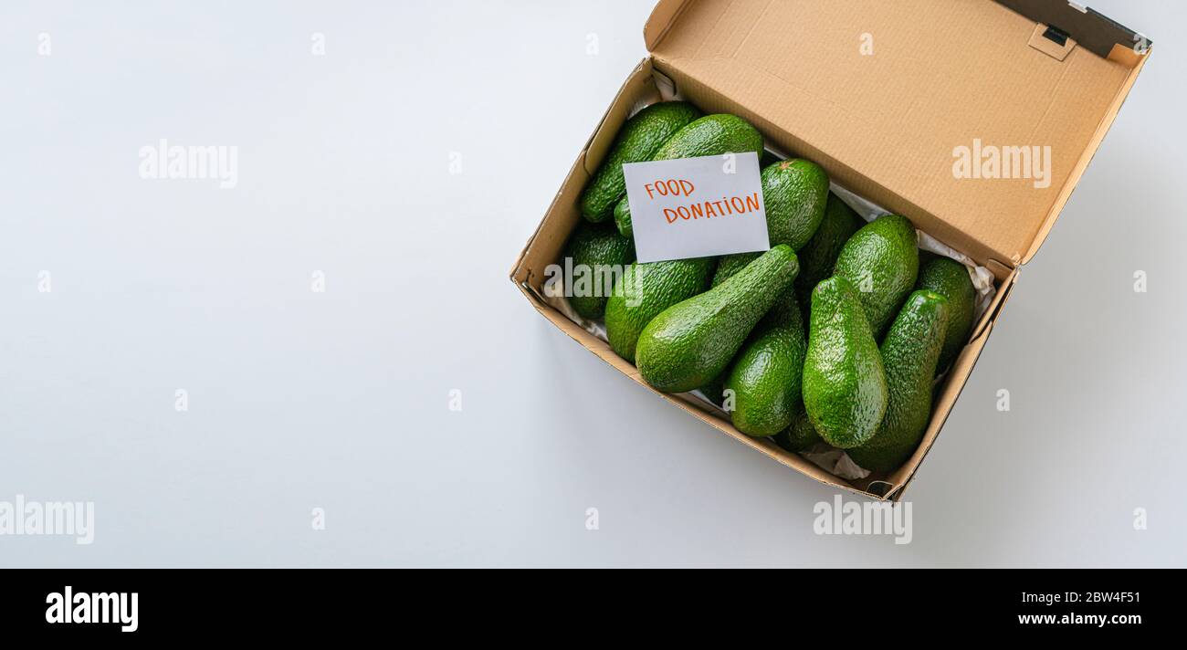 Food donation box children hi-res stock photography and images - Alamy