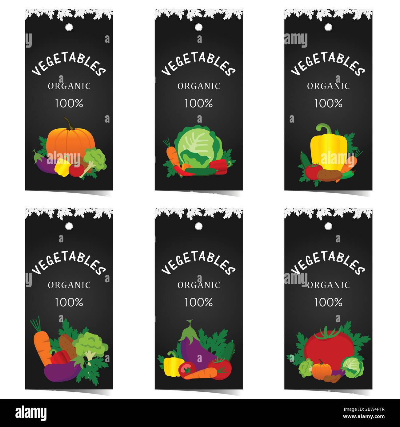 vegetable tag set art illustration Stock Vector Image & Art - Alamy