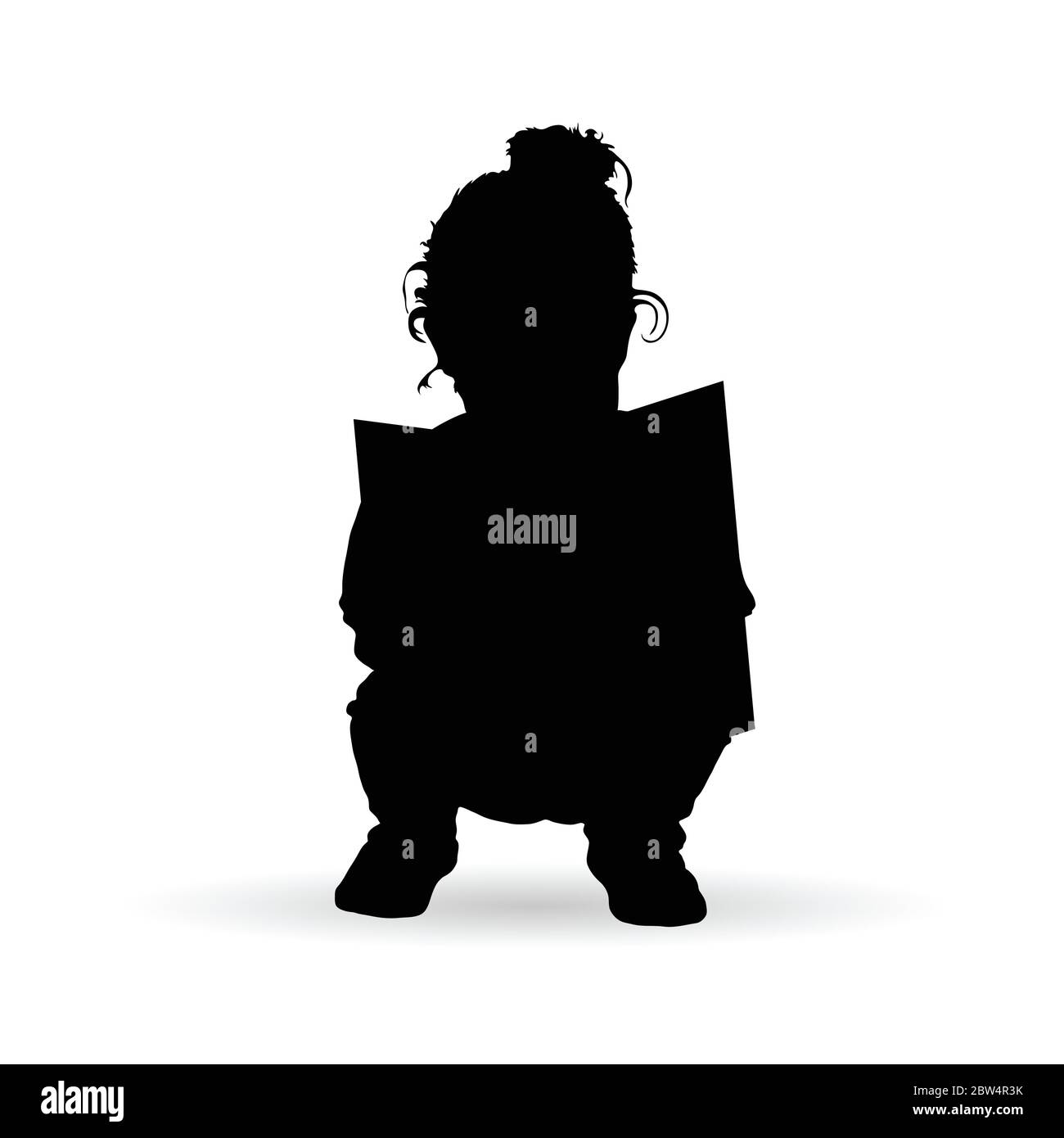 child sweet silhouette reading book in black color art illustration Stock  Vector Image \u0026 Art - Alamy, image size:1300x1390
