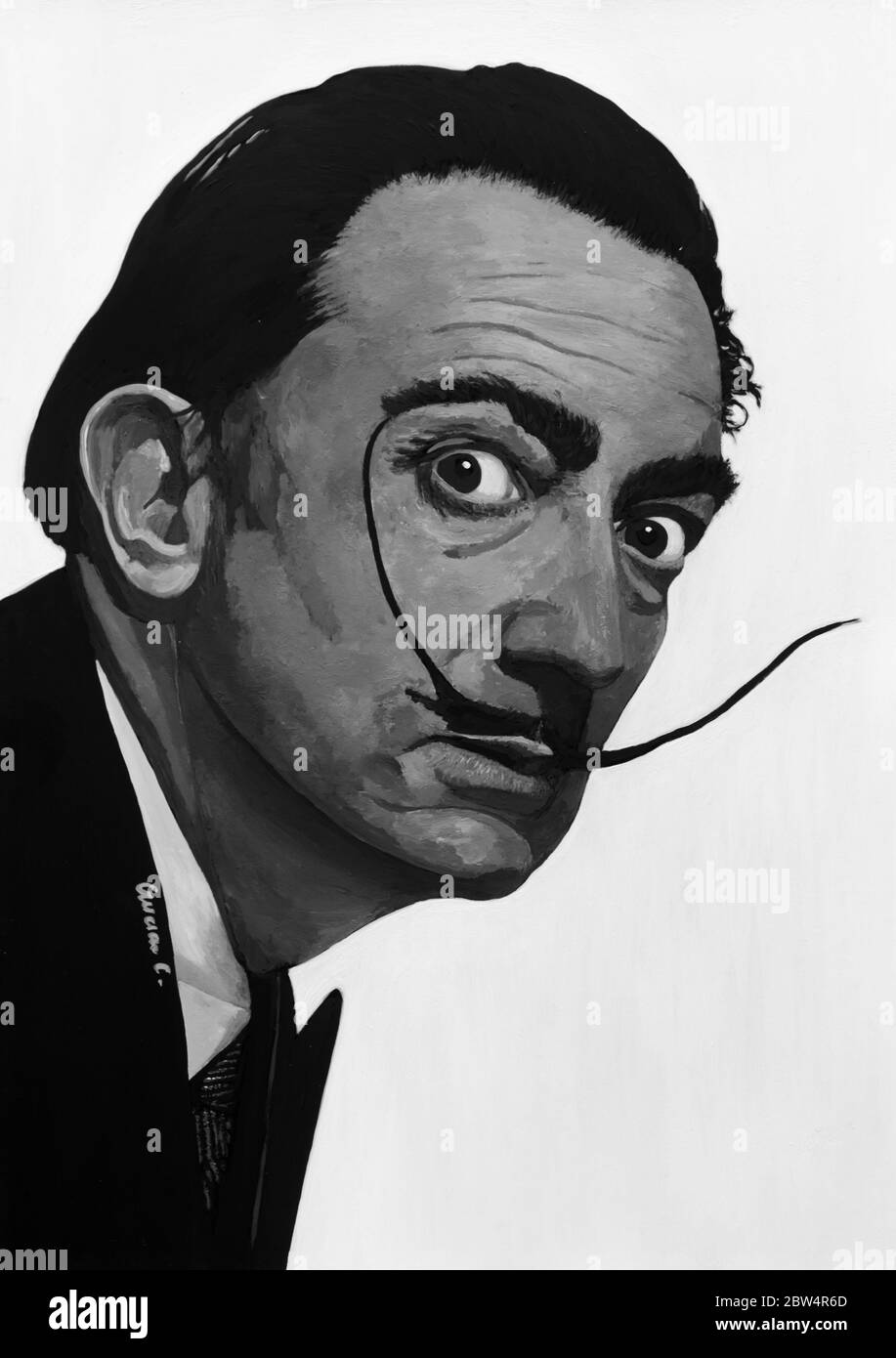 Salvador Dali drawing Stock Photo