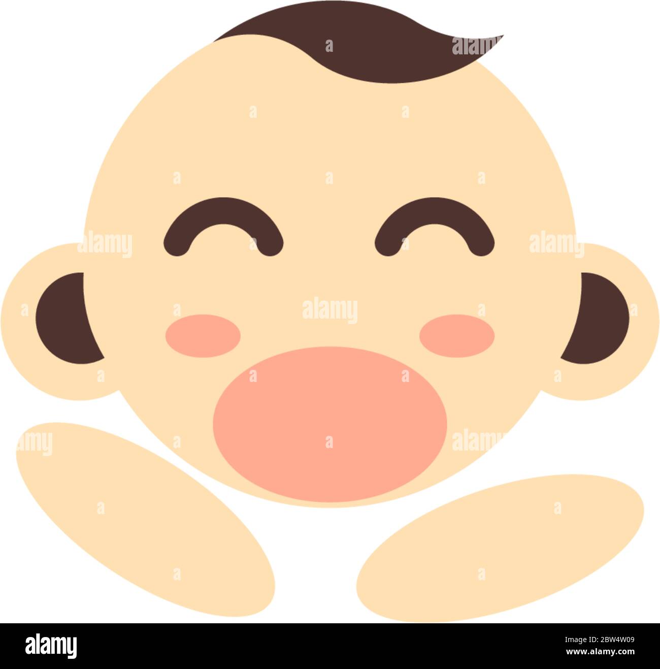 Baby cute logo icon concept illustration Stock Vector Image & Art - Alamy
