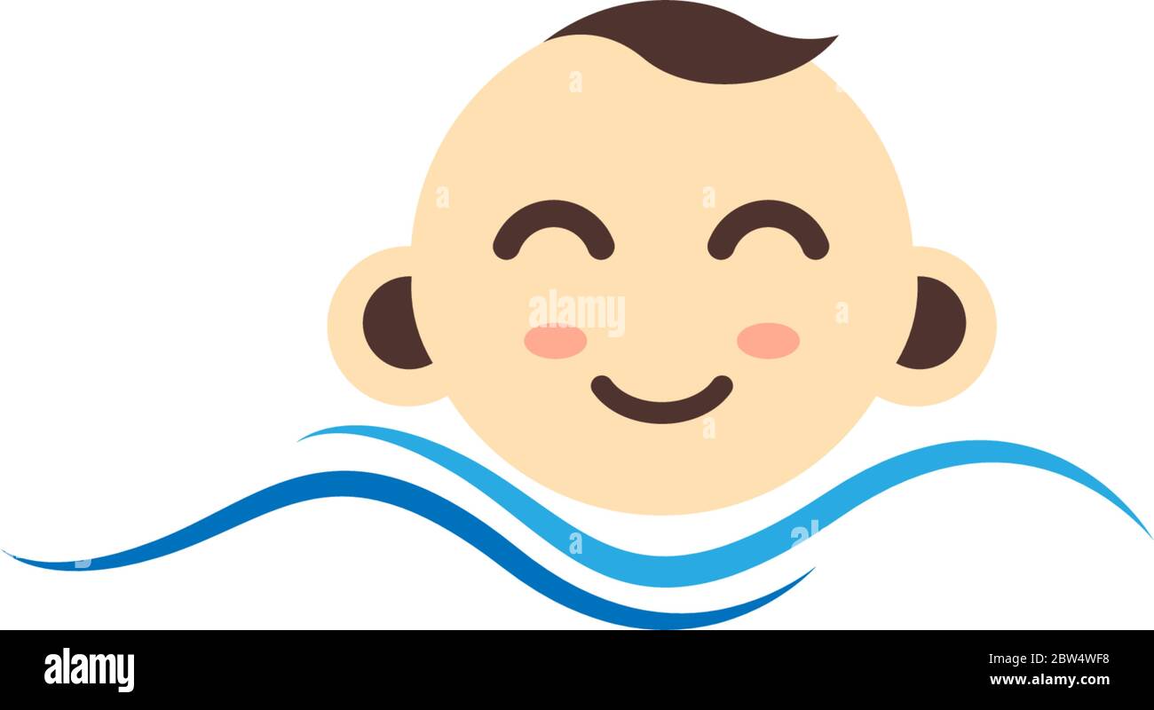 Baby cute logo icon concept illustration Stock Vector Image & Art - Alamy