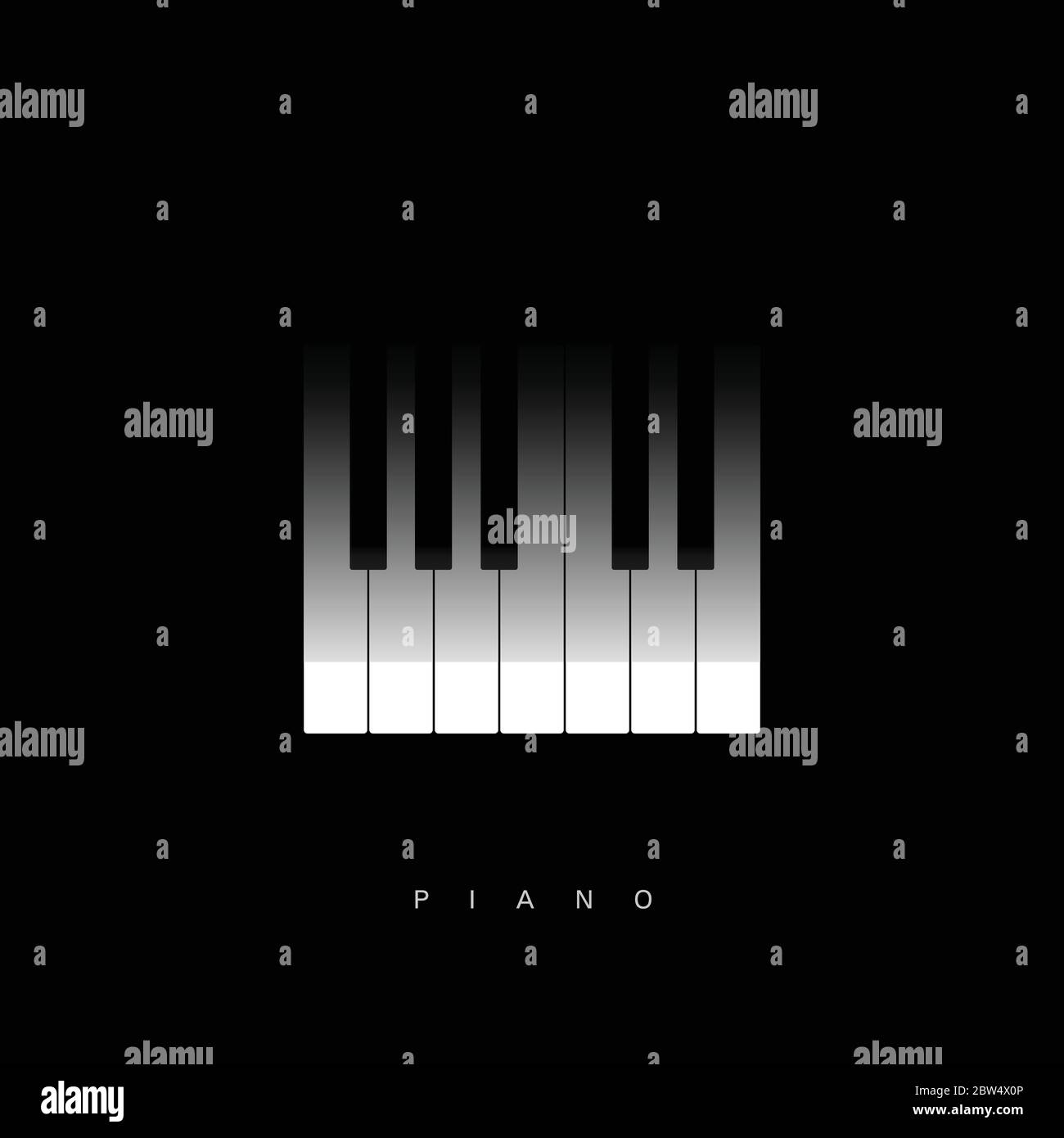 piano key icon art illustration Stock Vector Image & Art - Alamy