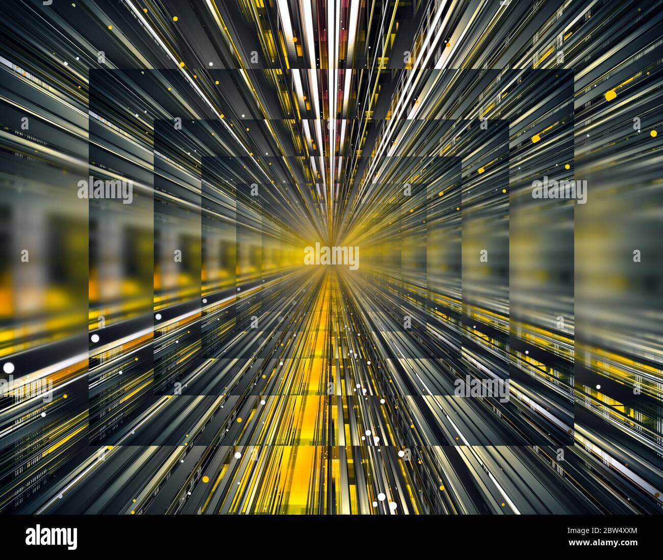 Background of fast moving lights and futuristic shapes, with a tunnel effect  Stock Photo - Alamy