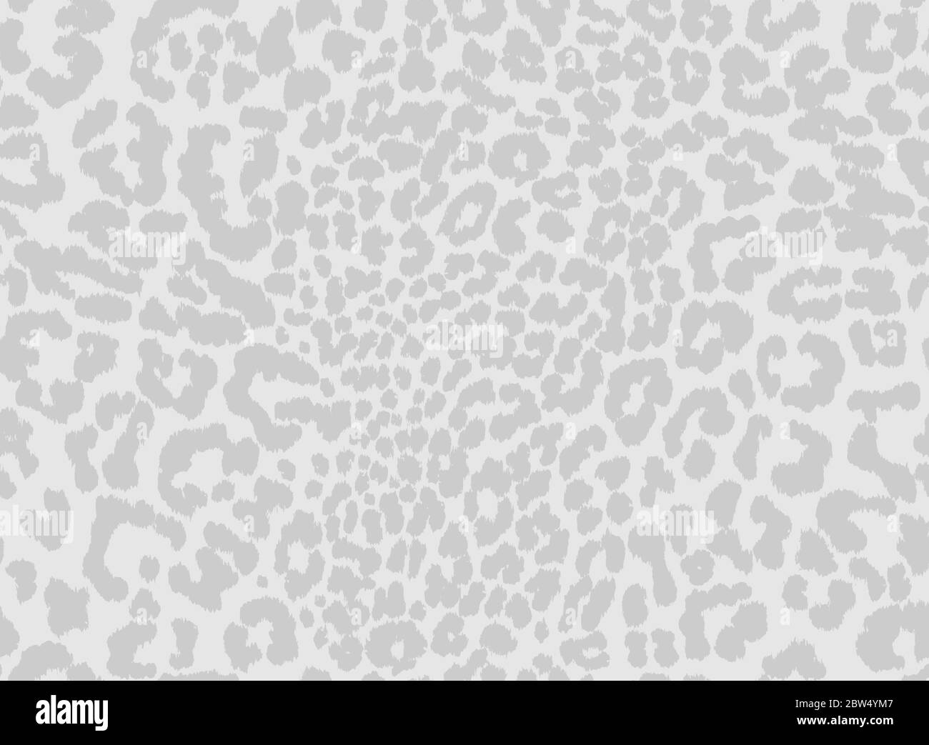 Leopard print seamless pattern design with subtle light grey textured spots on off white background. Animal repeat surface pattern design. Stock Vector