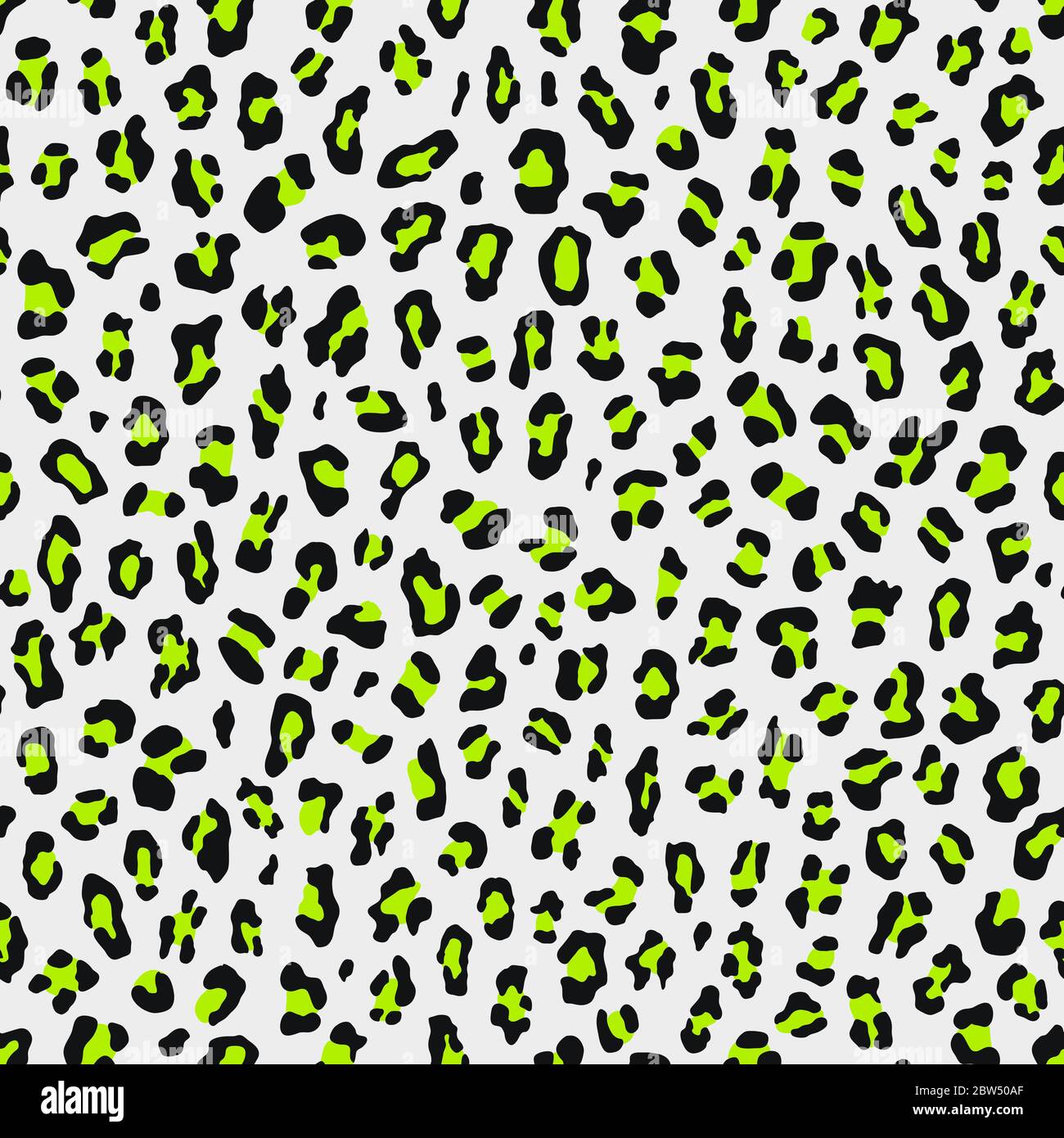 Seamless 80s Retro Style Leopard Print with lime green spots on white  background. Vector illustration animal repeat surface pattern. Punk rock  style Stock Vector Image & Art - Alamy