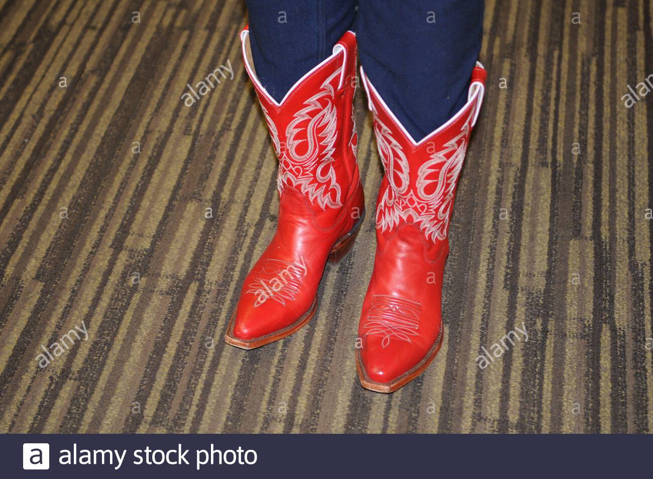 red cowgirl boots