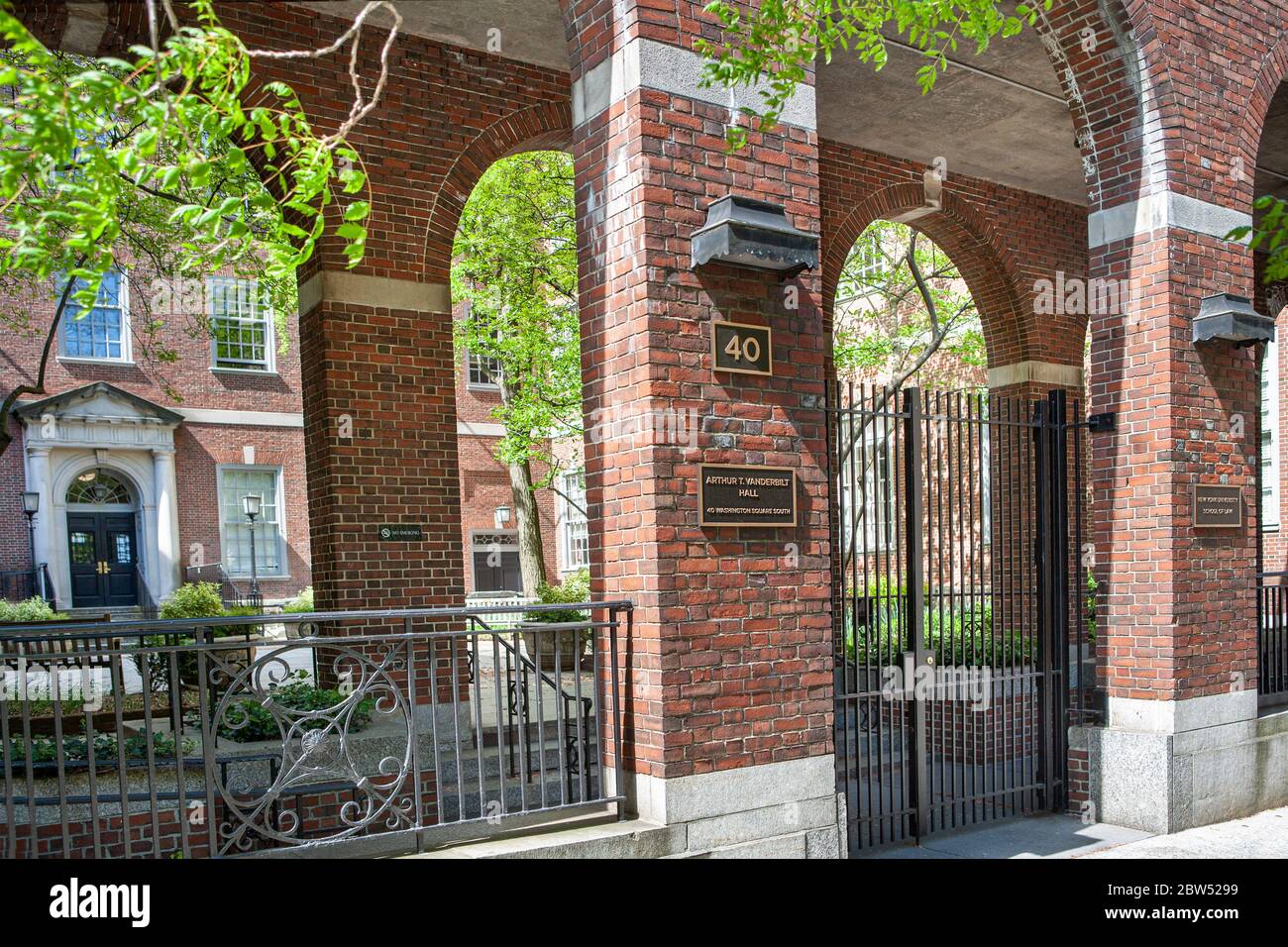 Arthur T. Vanderbilt Hall, School of Law, New York University, New York City, New York, USA Stock Photo