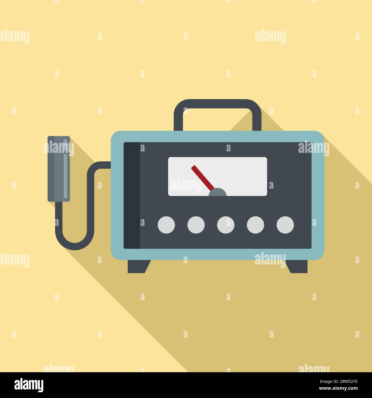 Dosimeter device icon. Flat illustration of dosimeter device vector ...
