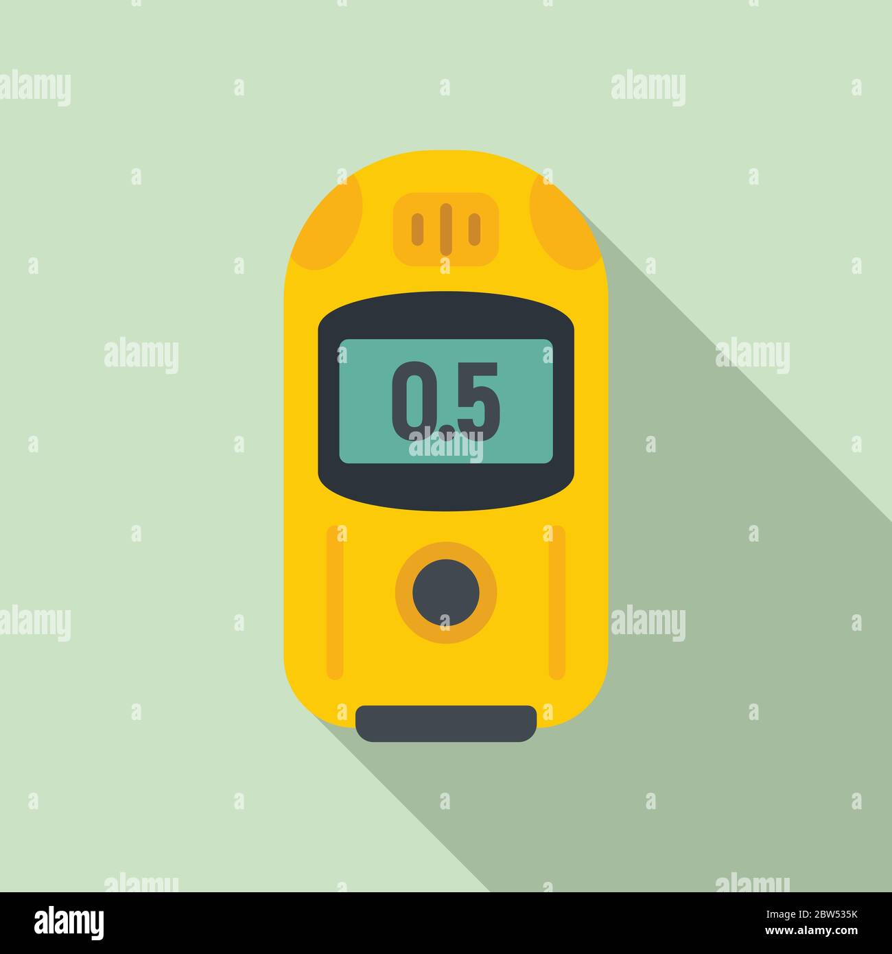 Digital dosimeter icon. Flat illustration of digital dosimeter vector ...