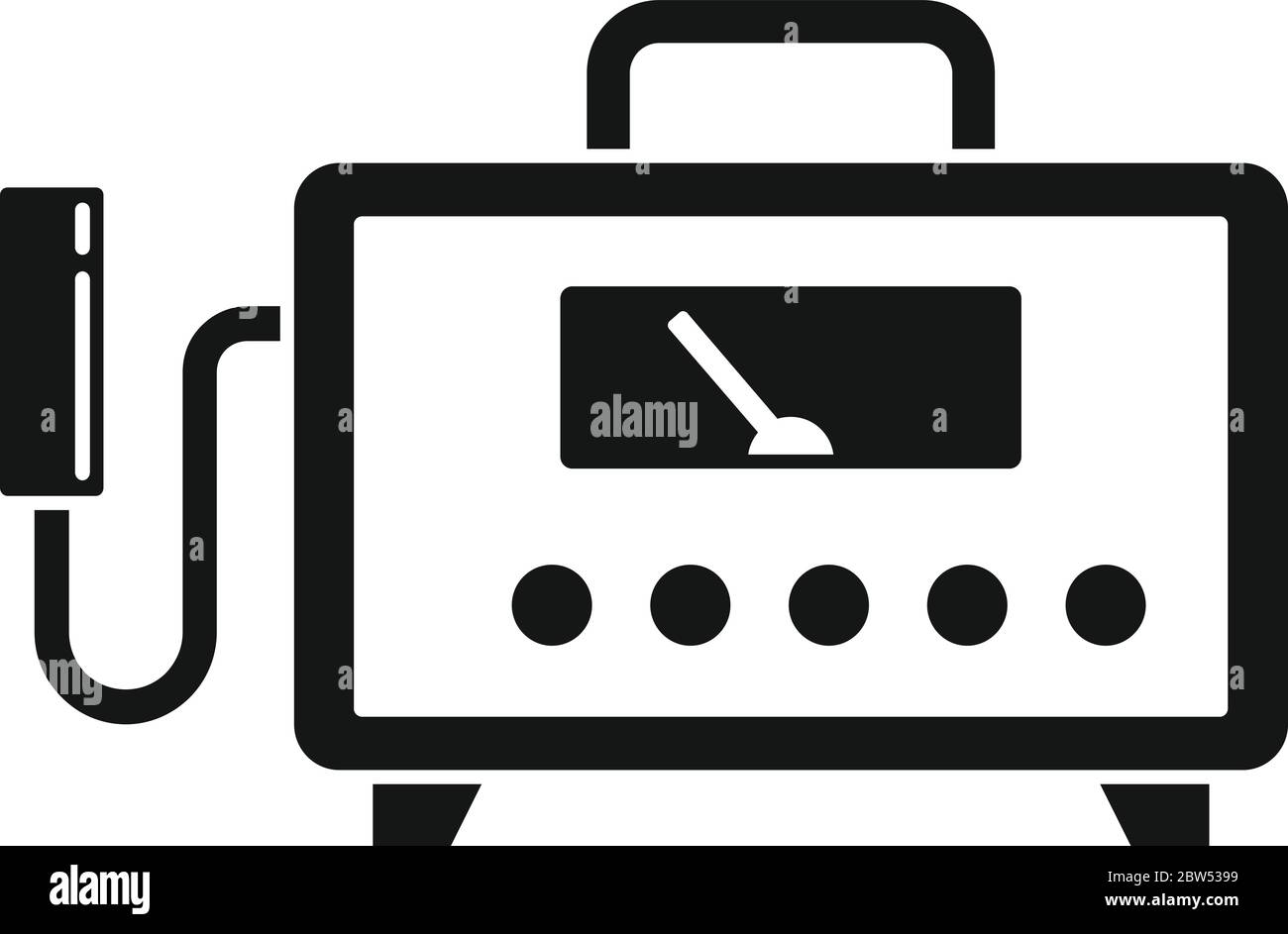 Dosimeter device icon. Simple illustration of dosimeter device vector ...