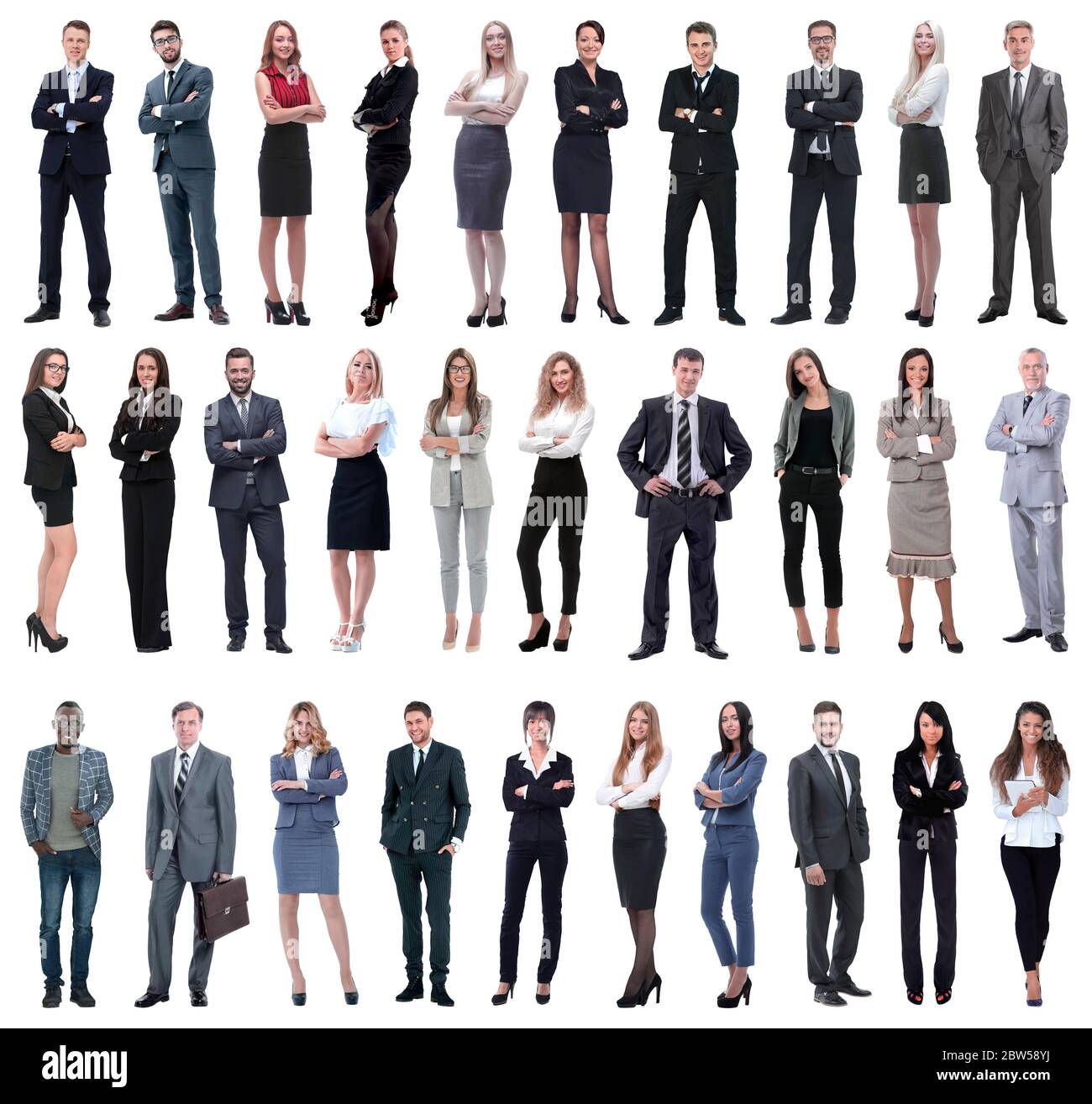 Colection of full length people Stock Photo - Alamy