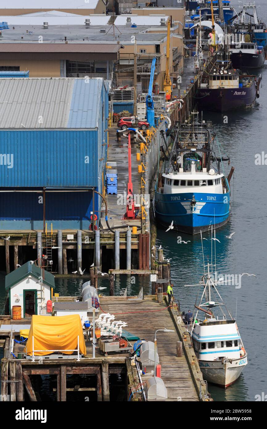 Fish Processing Plant, Kodiak, Alaska, USA Stock Photo Alamy