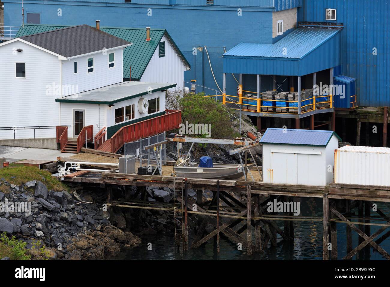 Fish Processing Plant, Kodiak, Alaska, USA Stock Photo Alamy