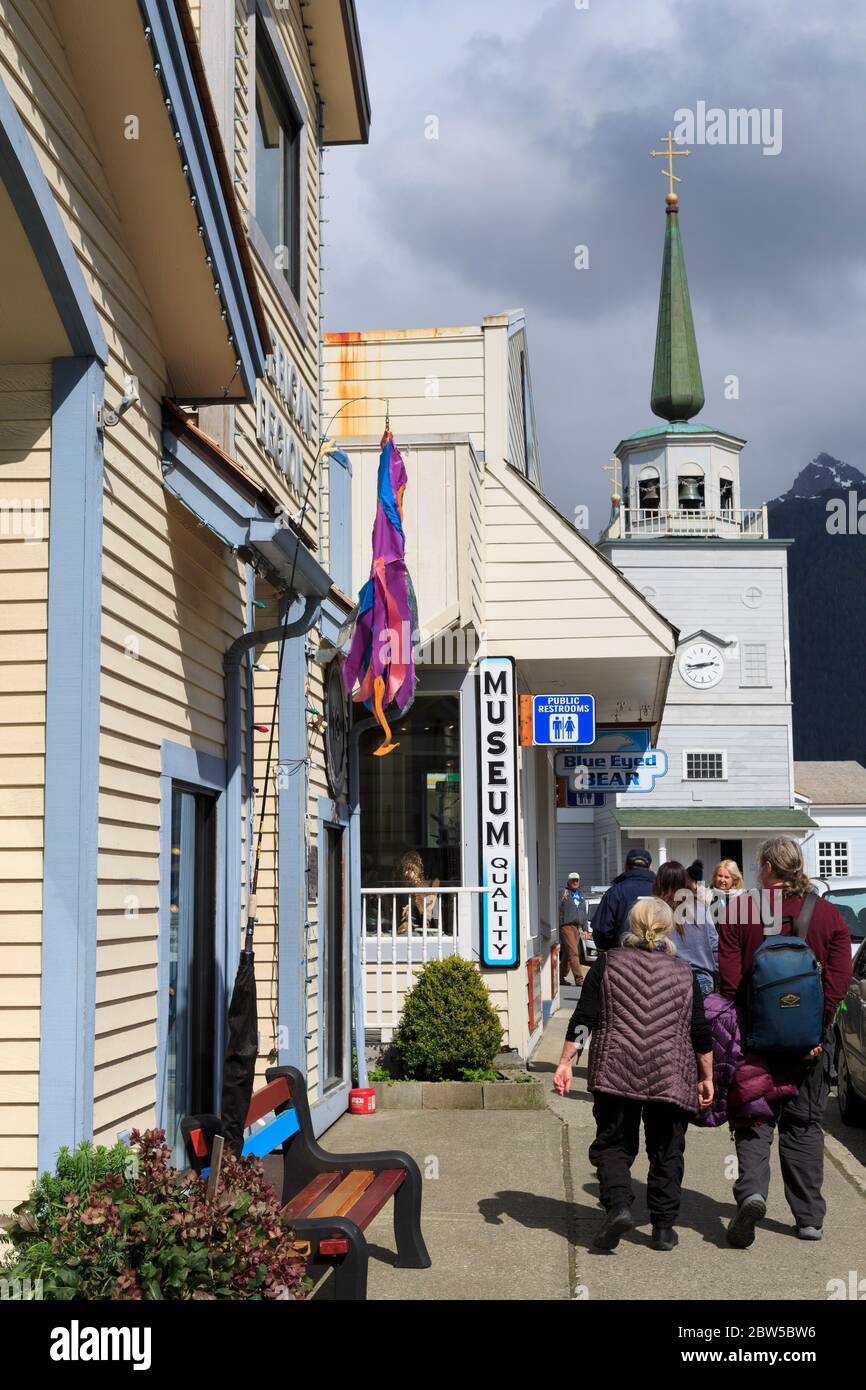 Lincoln Street, Sitka, Alaska, USA Stock Photo Alamy