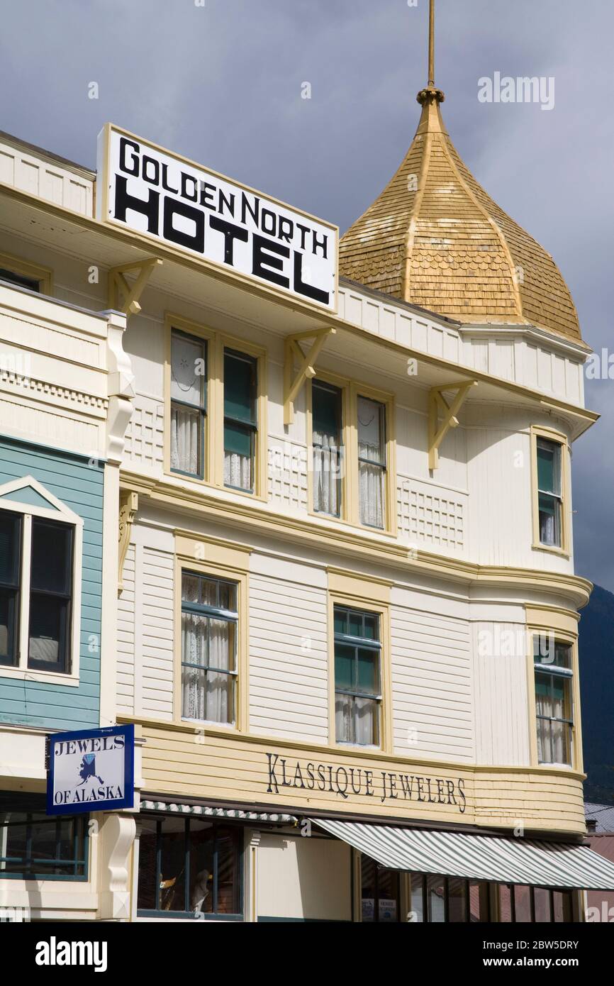 Golden North Hotel, Skagway, Southeast Alaska, USA Stock Photo Alamy