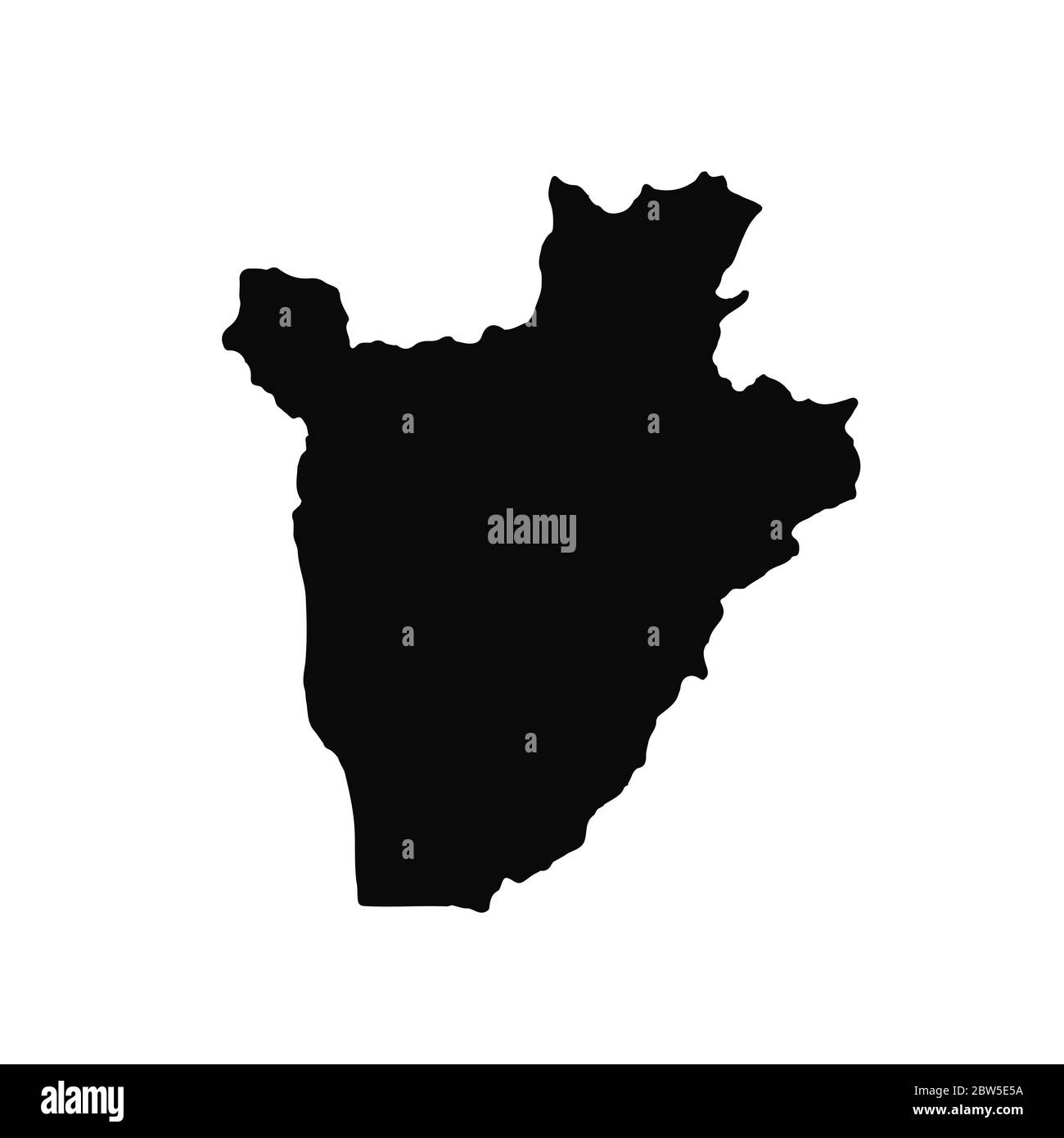 Vector Map Burundi Isolated Vector Illustration Black On White Background Eps 10 Illustration 3204