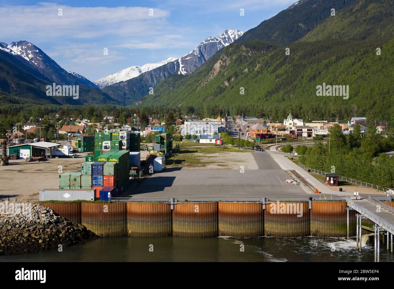 Broadway Dock, Skagway, Southeast Alaska, USA Stock Photo Alamy
