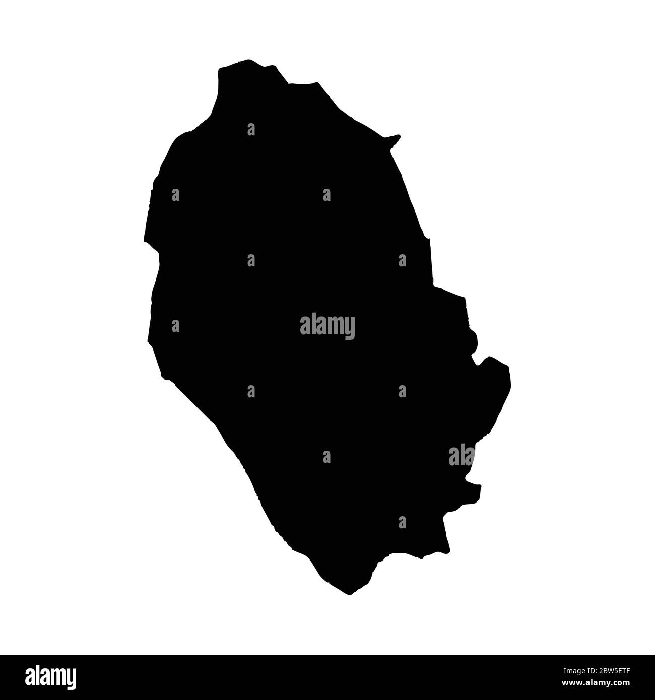 Vector map Lilongwe. Isolated vector Illustration. Black on White ...